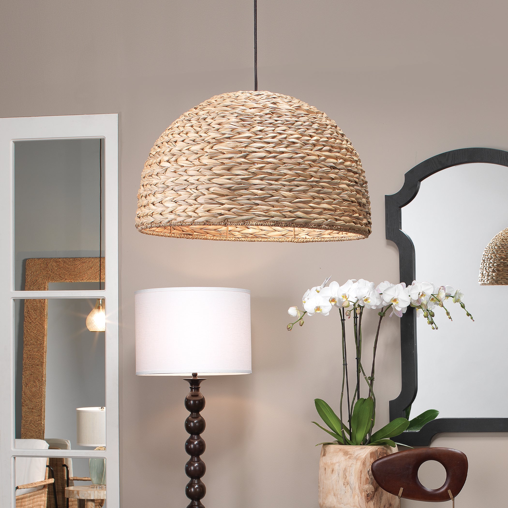 Shoreline Seagrass 1-Light Pendant by Jamie Young