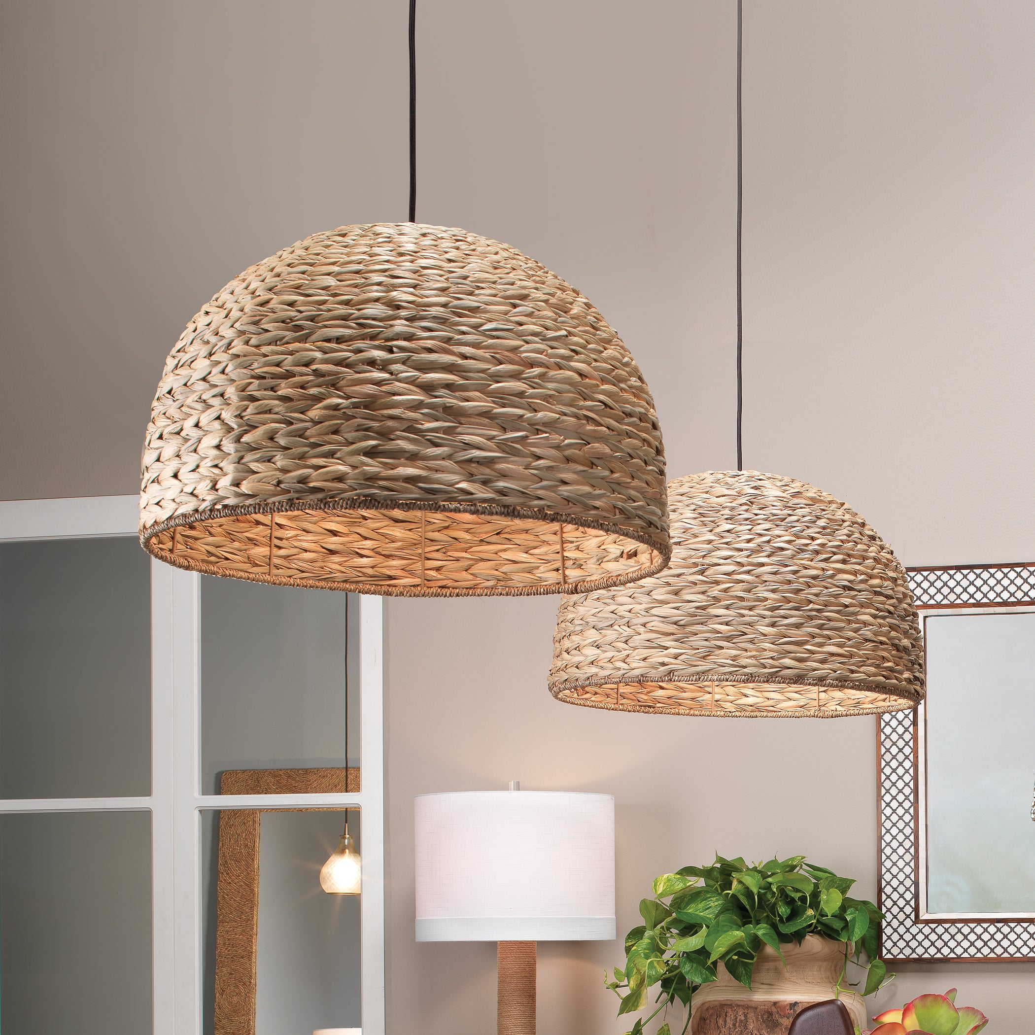 Shoreline Seagrass 1-Light Pendant by Jamie Young