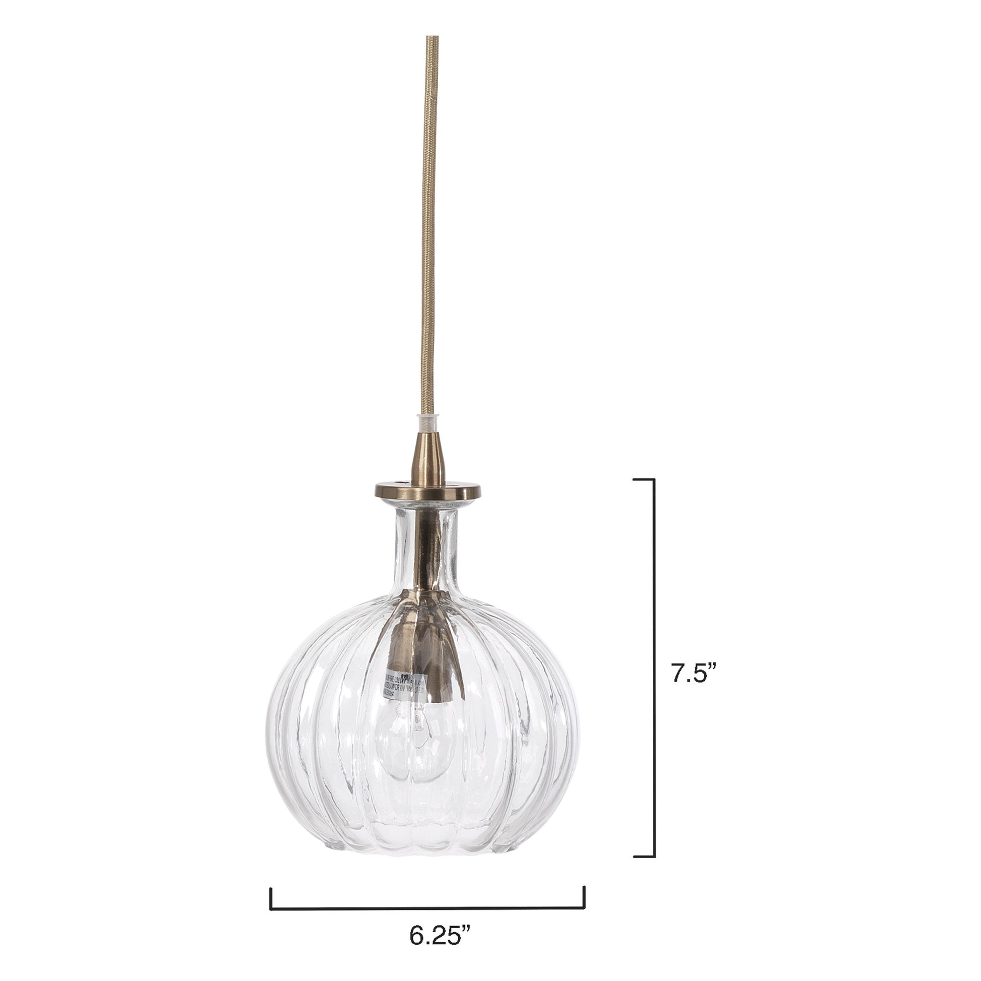 Sophia Carafe 1-Light Glass Pendant by Jamie Young