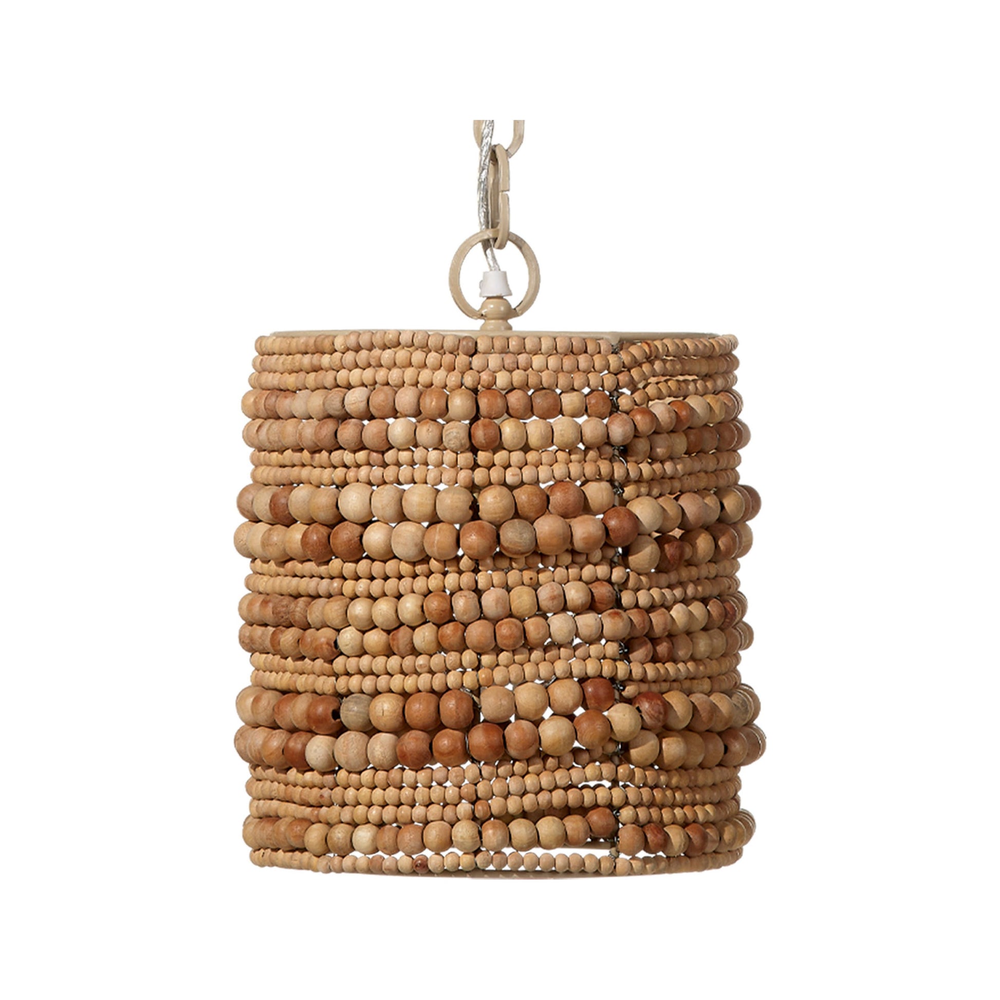 Strand Wood Beaded 1-Light Pendant by Jamie Young