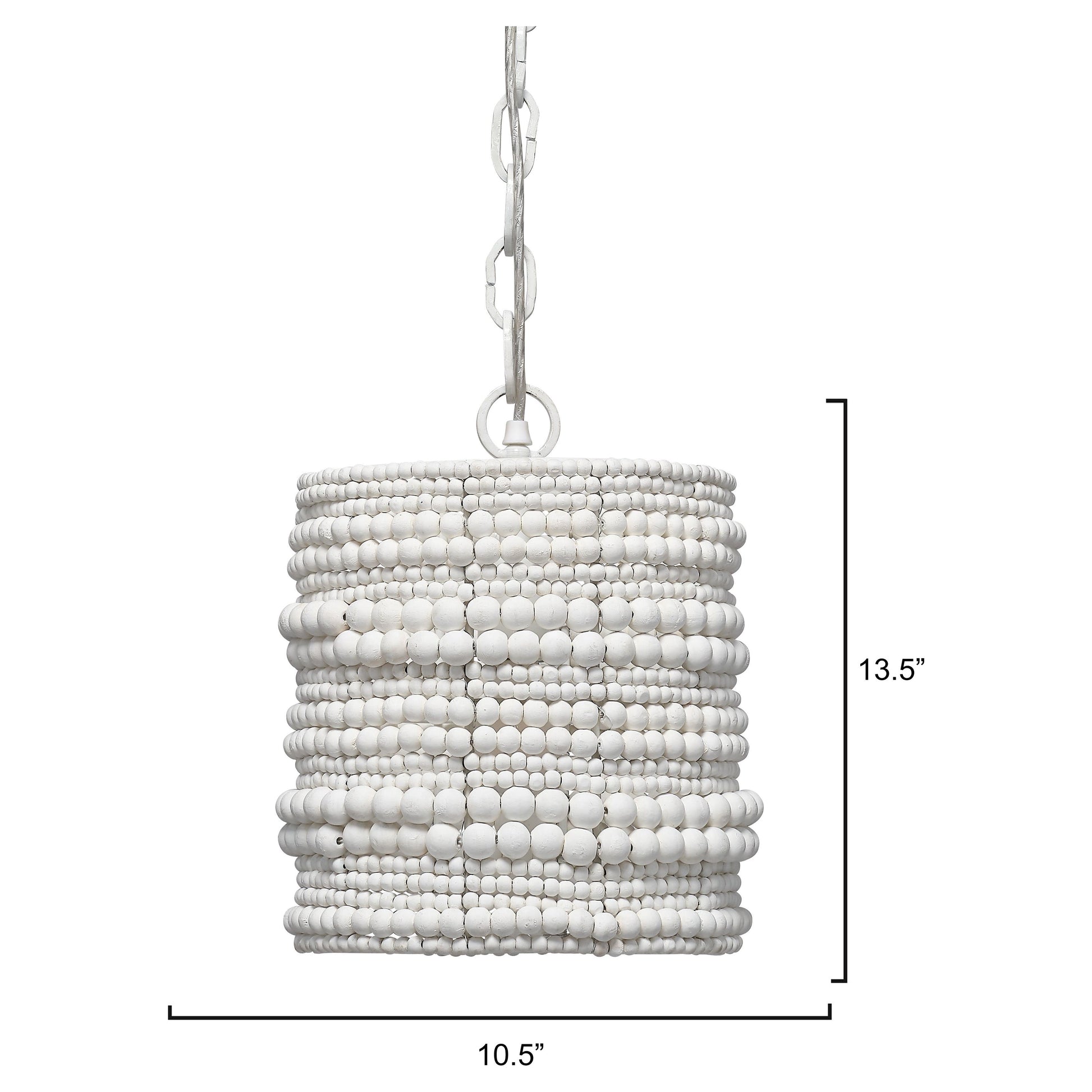 Strand Wood Beaded 1-Light Pendant by Jamie Young
