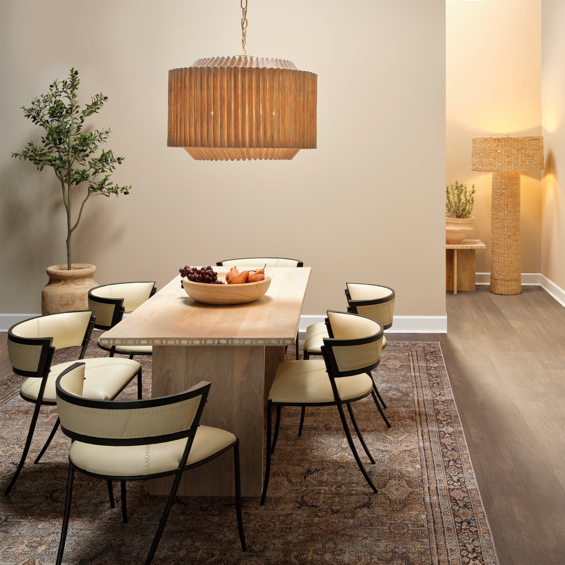 Theory Jute 4-Light Chandelier by Jamie Young