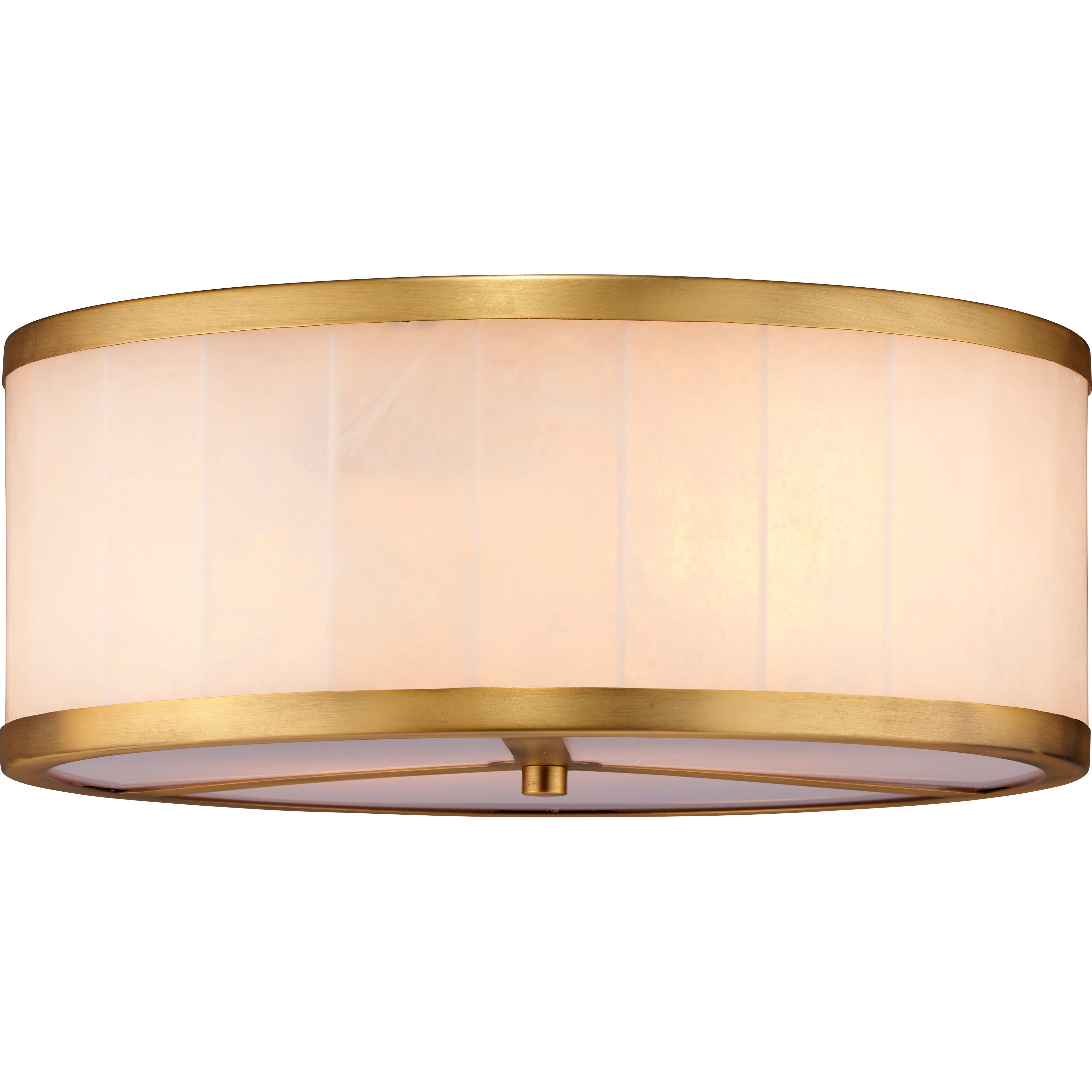 Upsala Alabaster Flush Mount Ceiling Light, Large by Jamie Young