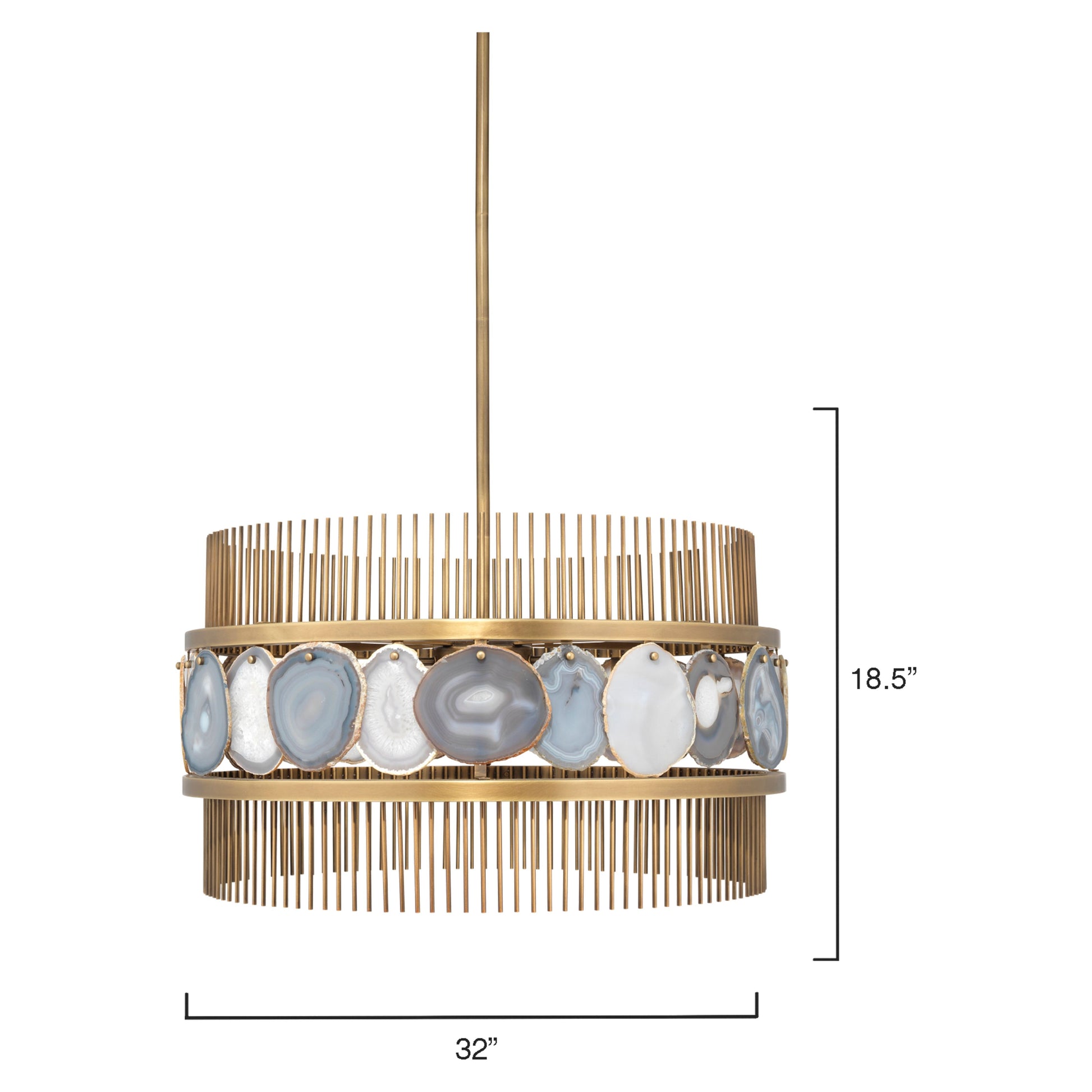 Upsala Agate 8-Light Chandelier by Jamie Young