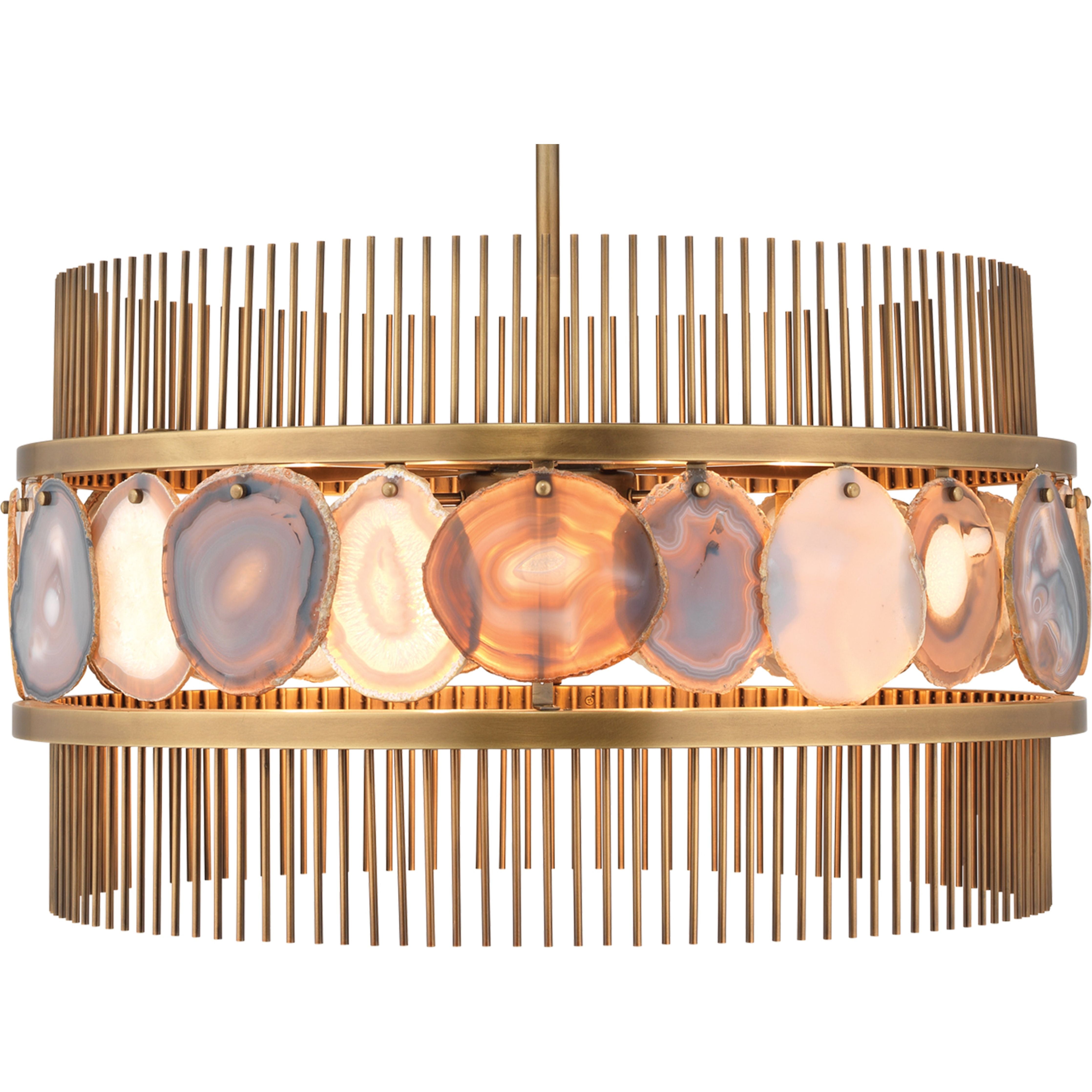 Upsala Agate 8-Light Chandelier by Jamie Young