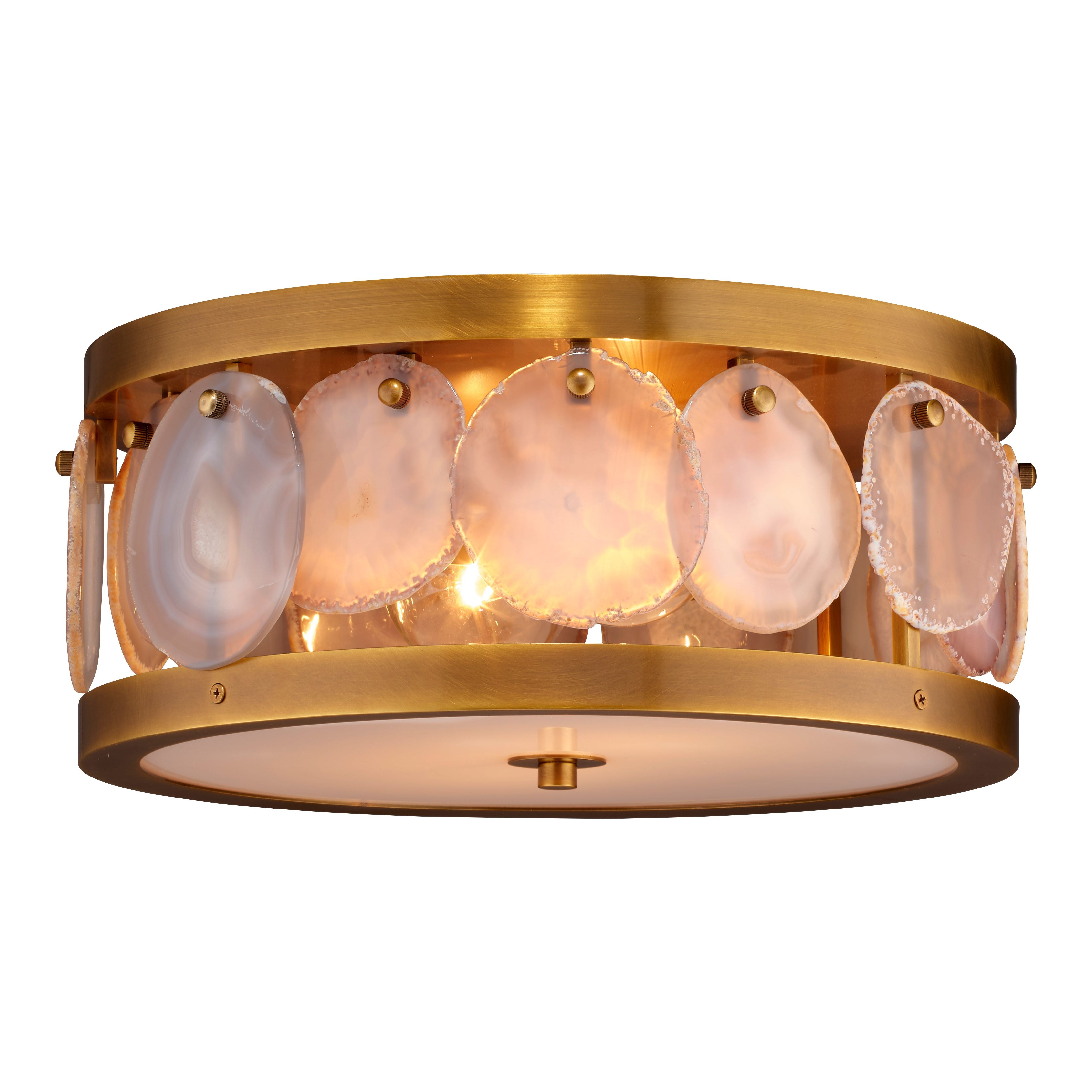 Upsala Agatge Flush Mount Ceiling Light, Small by Jamie Young