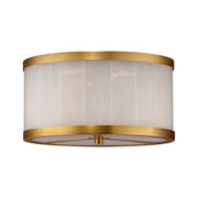 Upsala Alabaster Flush Mount Ceiling Light, Small by Jamie Young