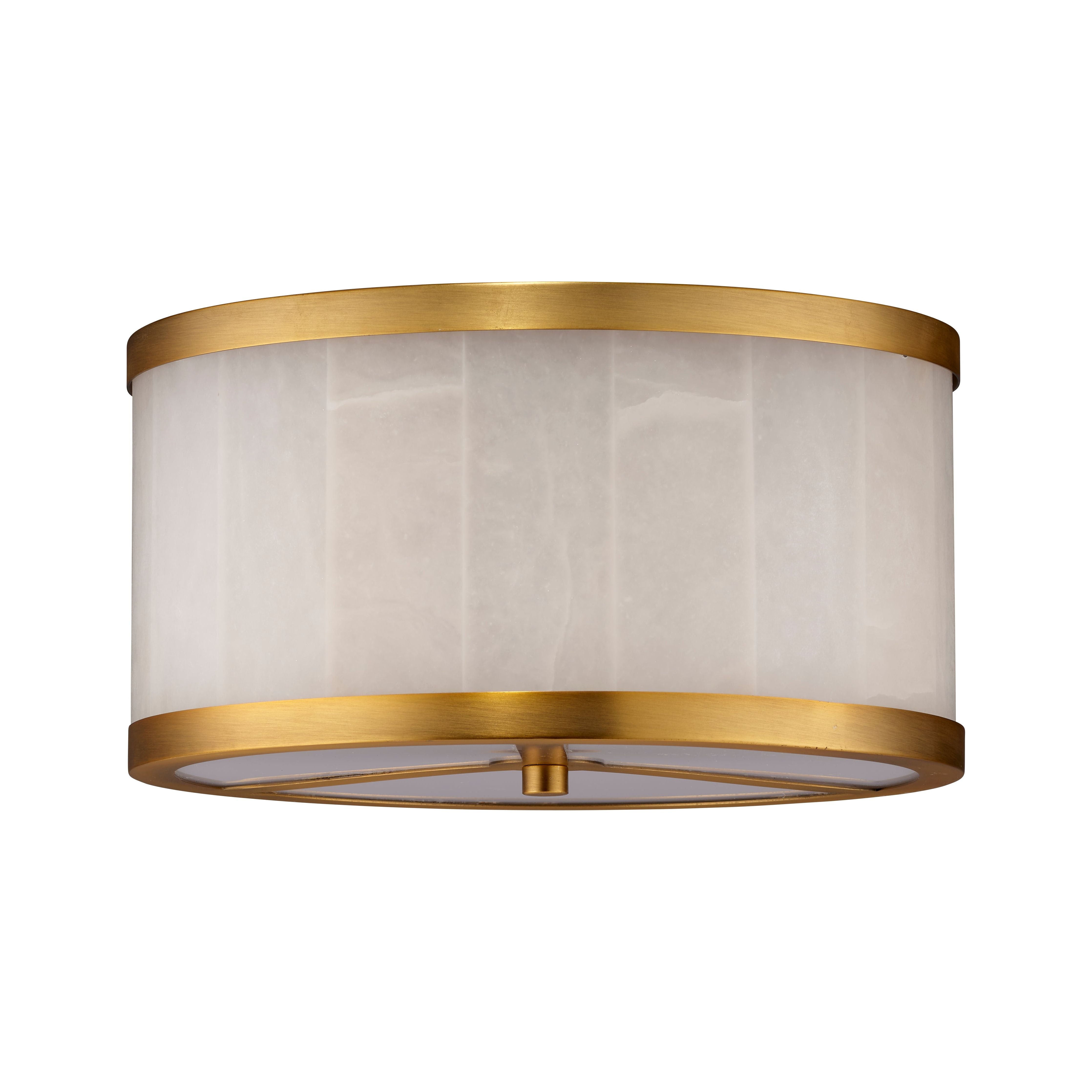 Upsala Alabaster Flush Mount Ceiling Light, Small by Jamie Young