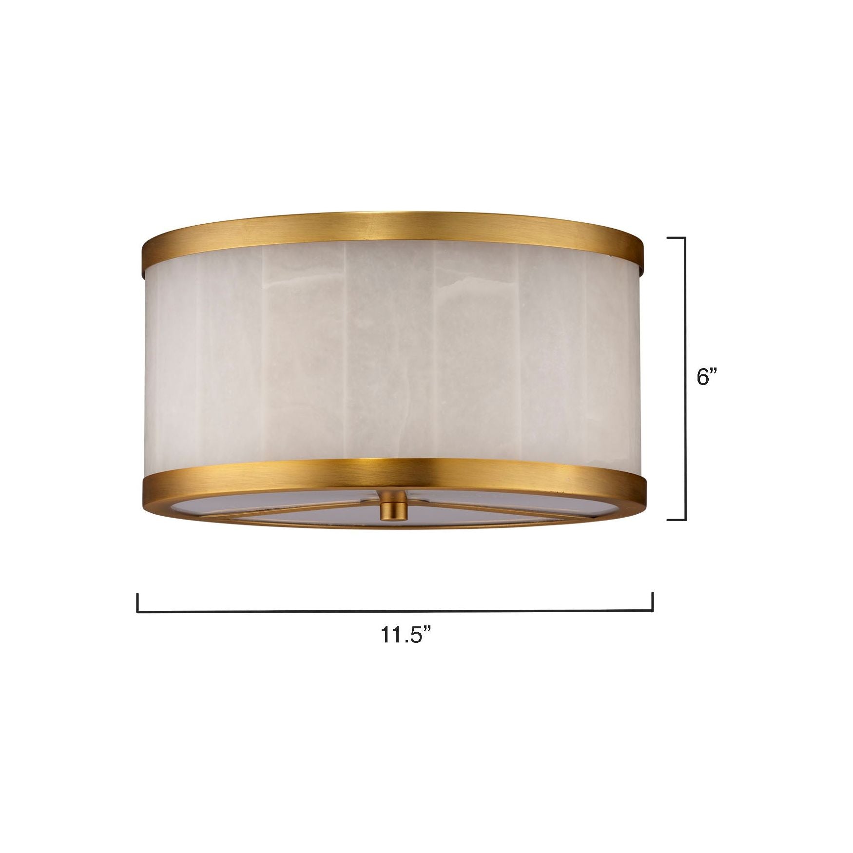 Upsala Alabaster Flush Mount Ceiling Light, Small by Jamie Young