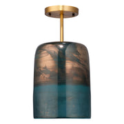 Vapor Glass Semi-Flush Mount, Aqua by Jamie Young