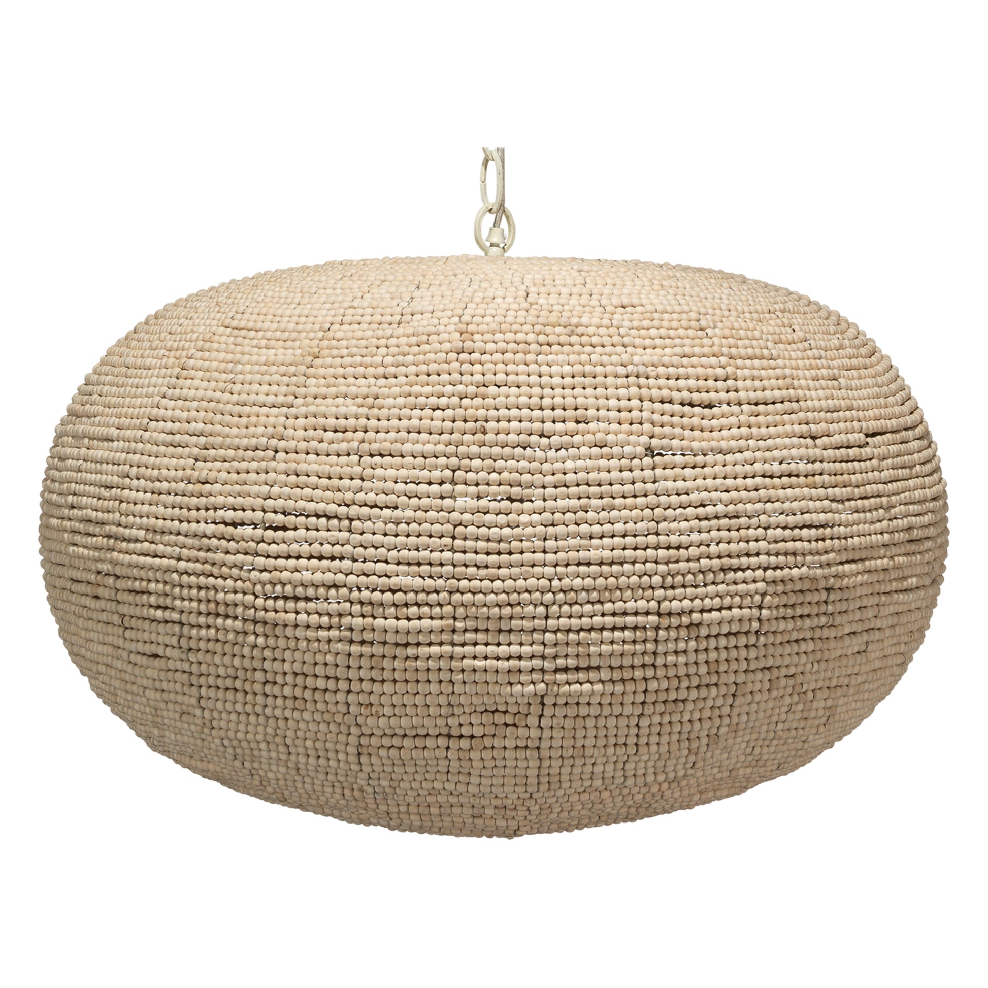 Whirlpool Beaded Wood 3-Light Pendant by Jamie Young