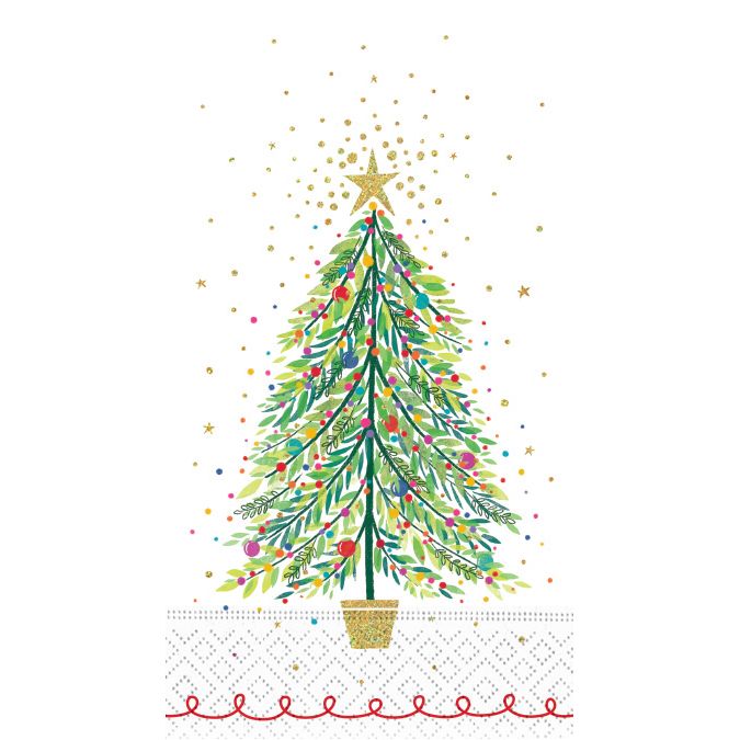 Christmas Tree Magic Guest Towel Napkins by Design Design