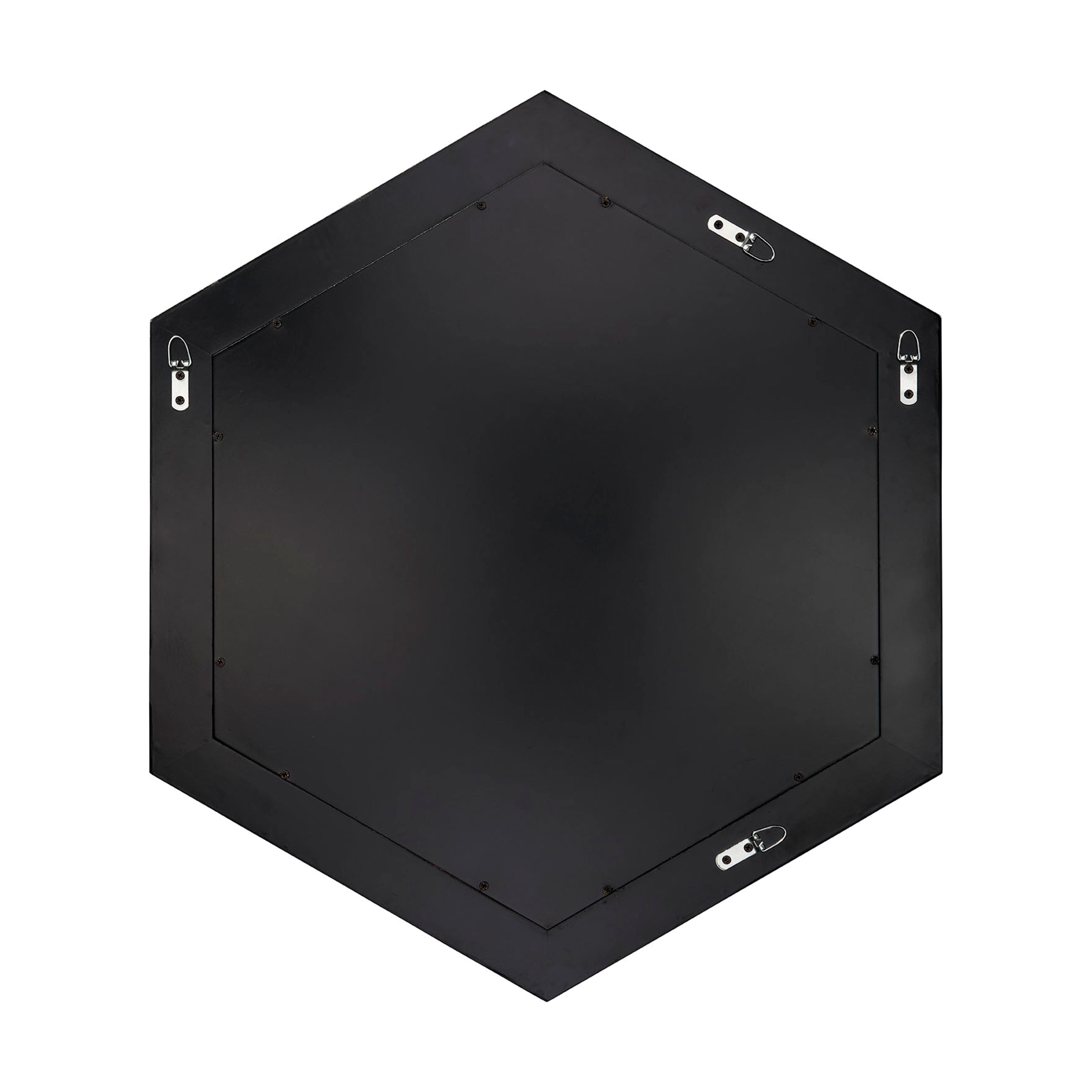 Academy Mother of Pearl Hexagon Wall Mirror by Jamie Young
