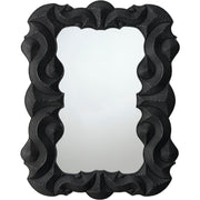 Baroque Resin Wall Mirror, Black by Jamie Young