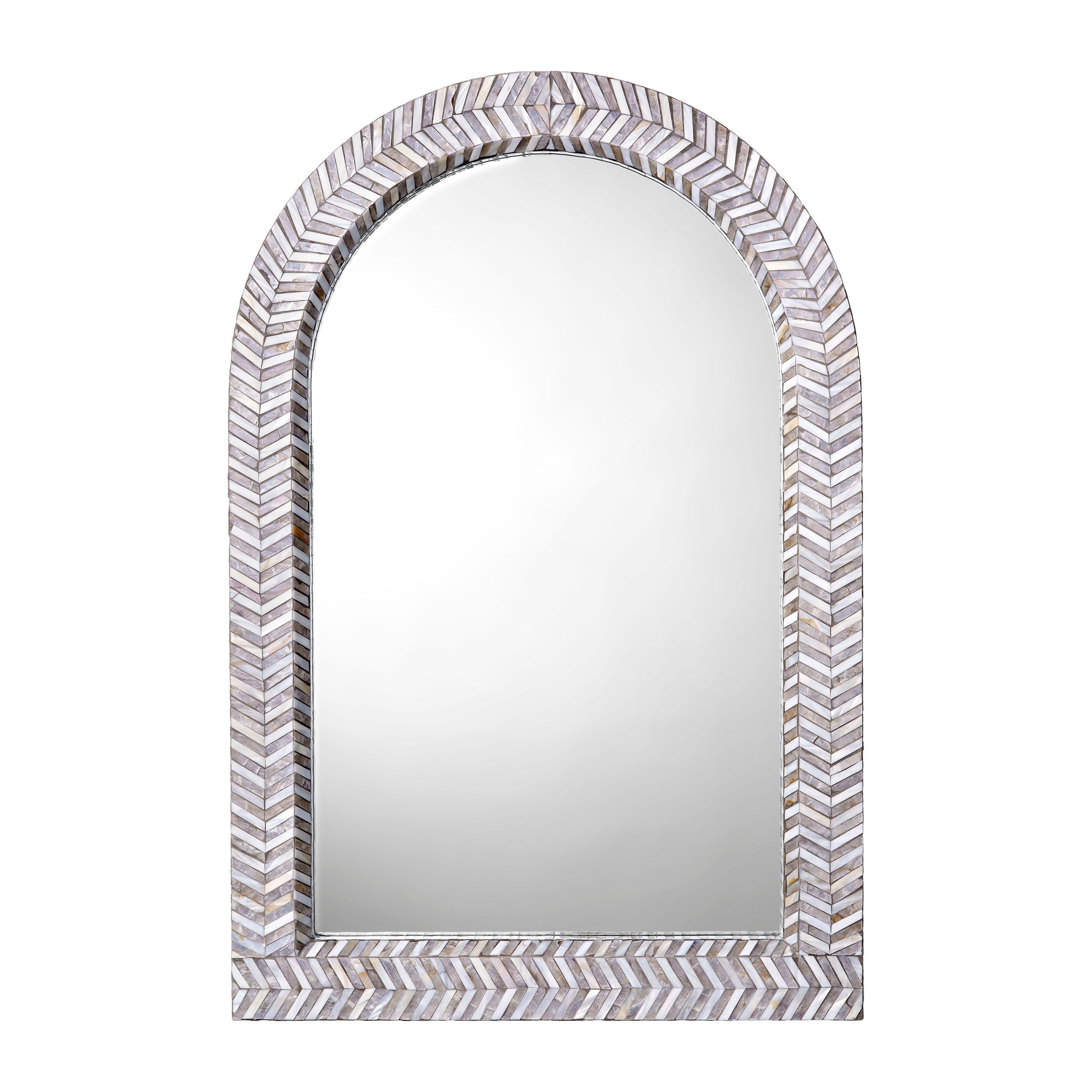 Beverly Mother of Pearl Arch Wall Mirror by Jamie Young