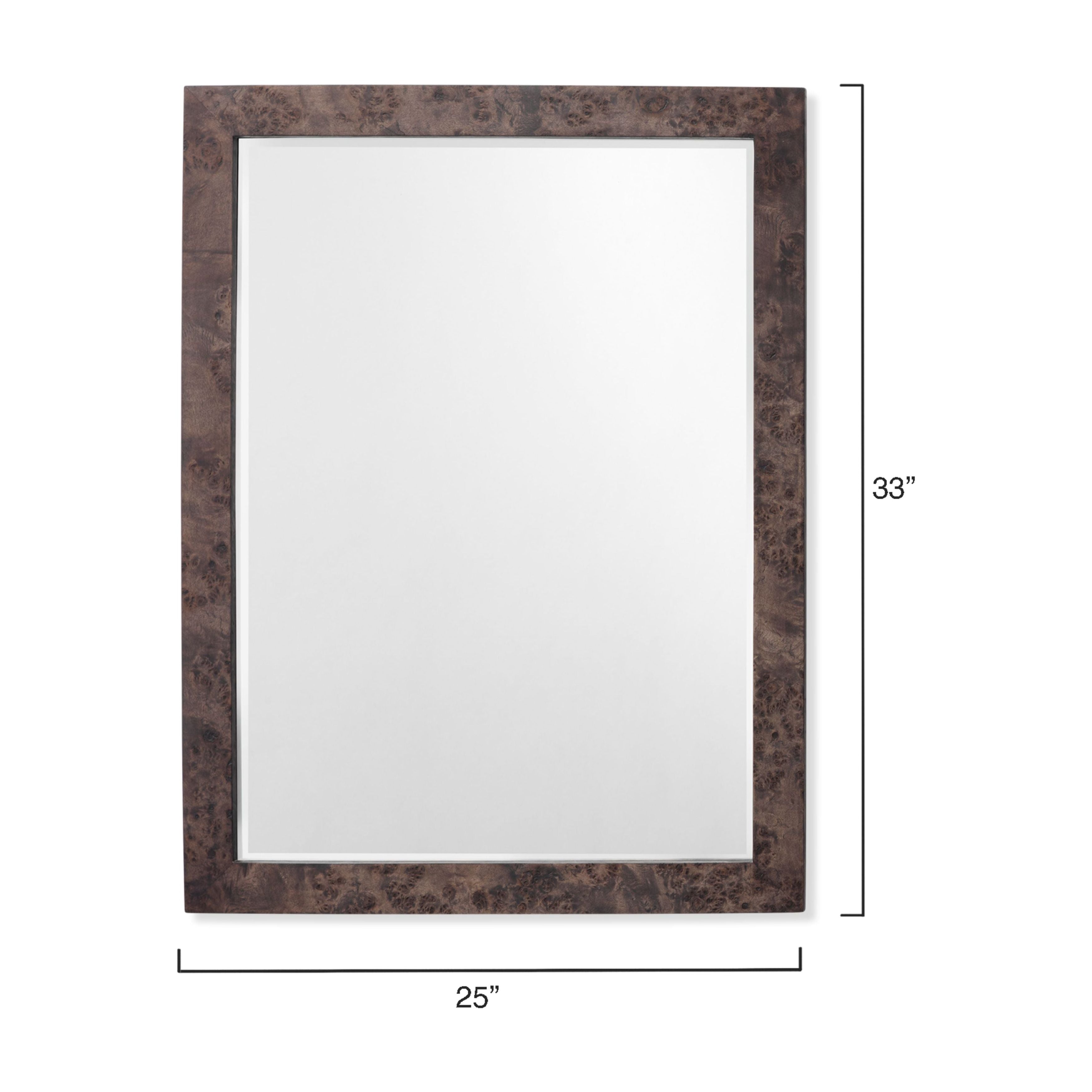 Chandler Rectangle Wood Wall Mirror by Jamie Young