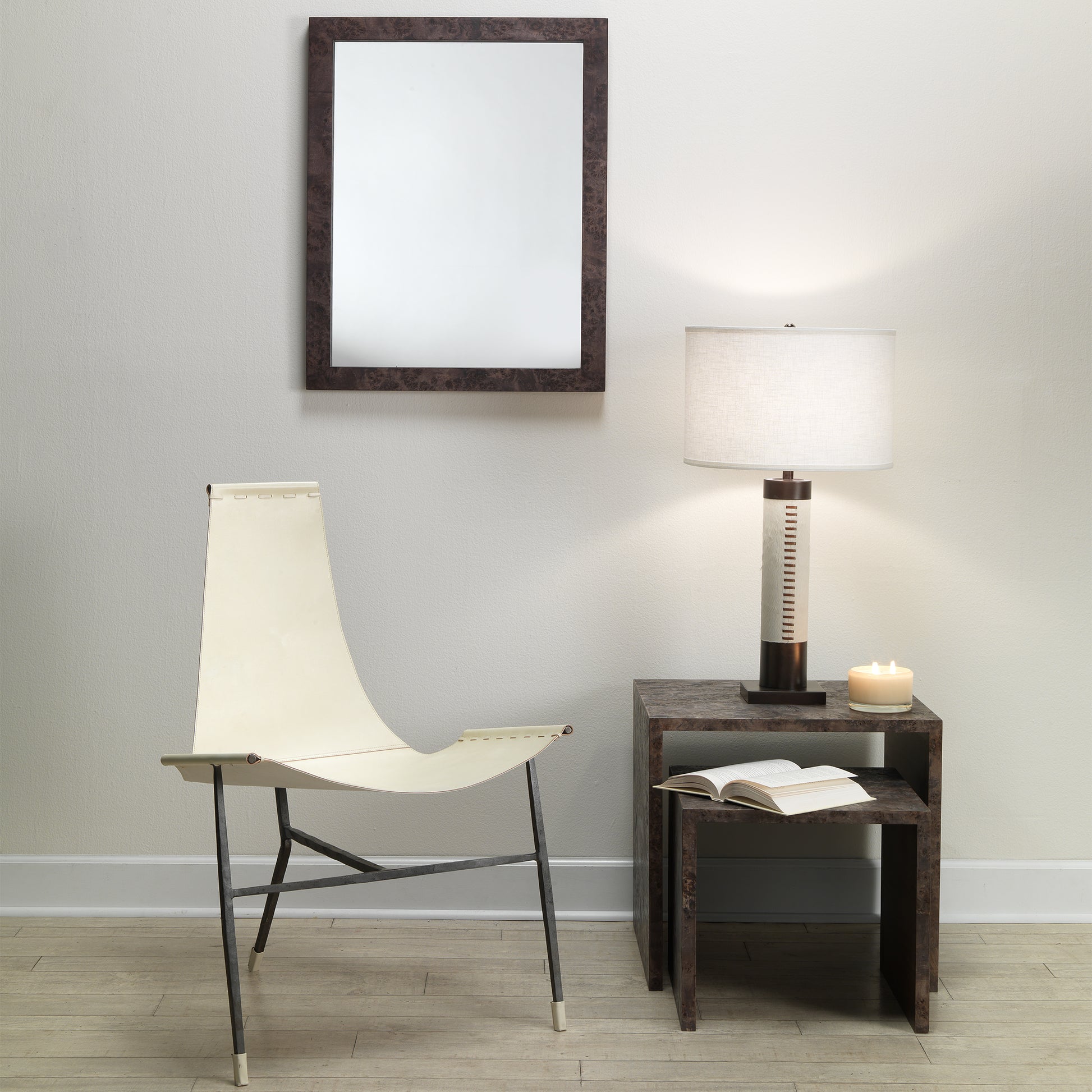 Chandler Rectangle Wood Wall Mirror by Jamie Young