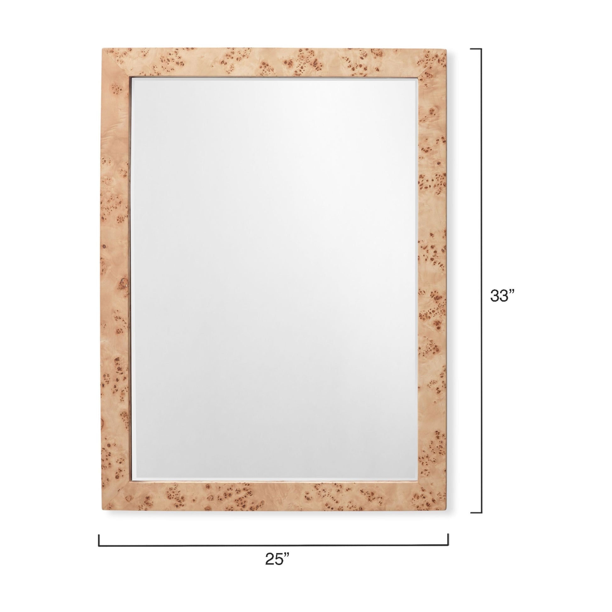 Chandler Rectangle Wood Wall Mirror by Jamie Young