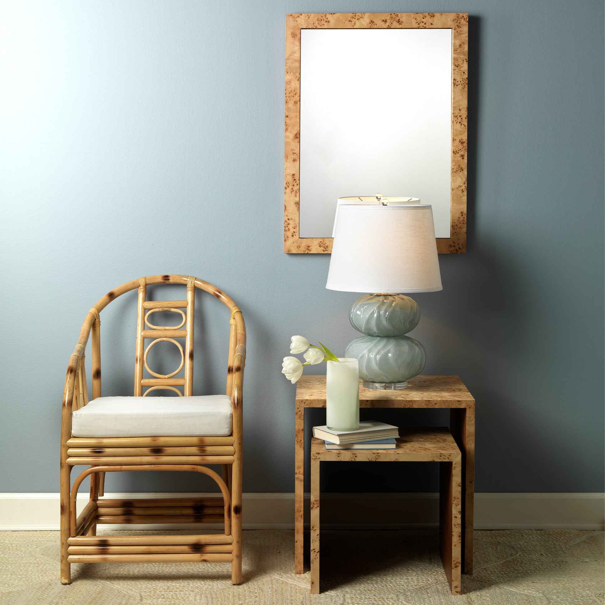Chandler Rectangle Wood Wall Mirror by Jamie Young