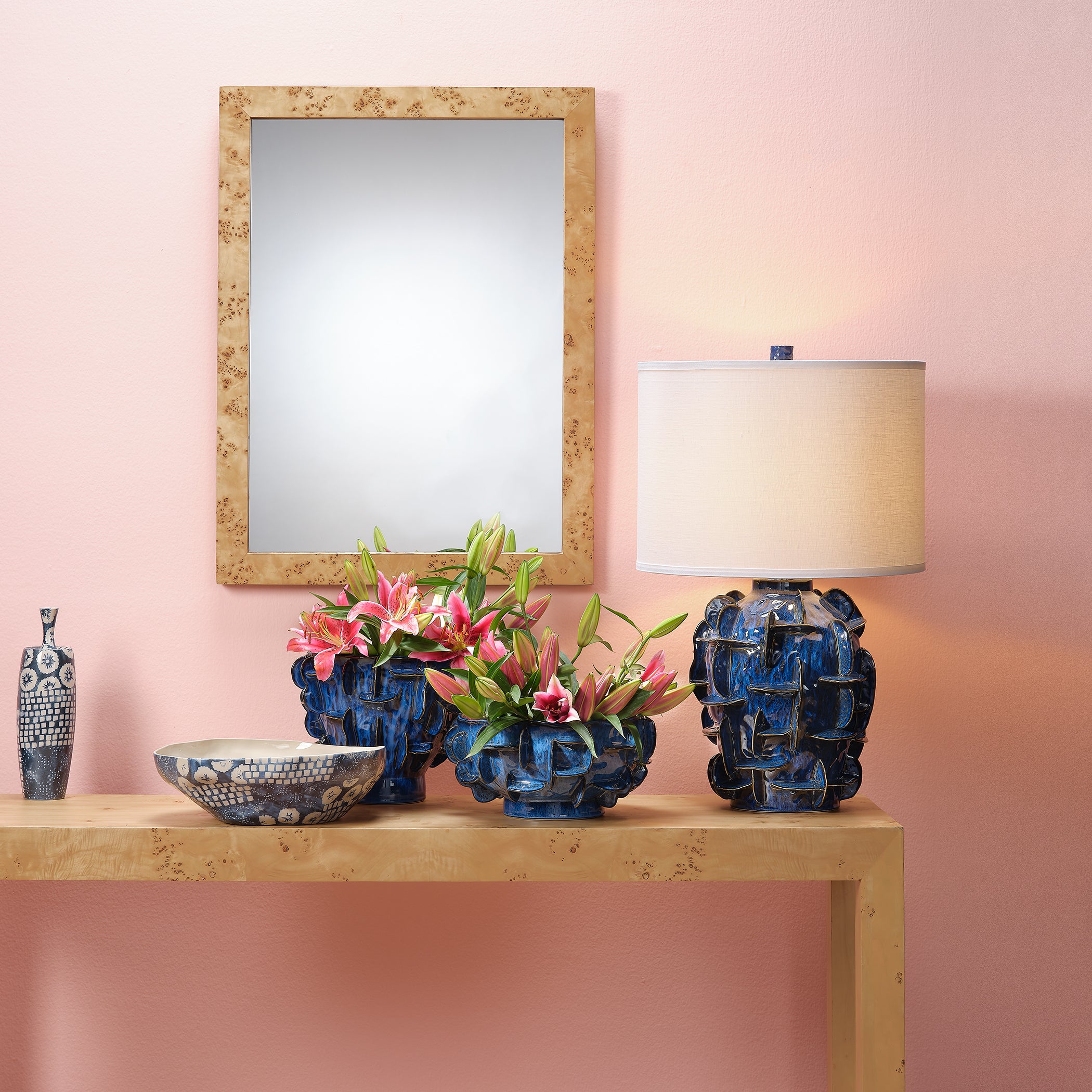 Chandler Rectangle Wood Wall Mirror by Jamie Young