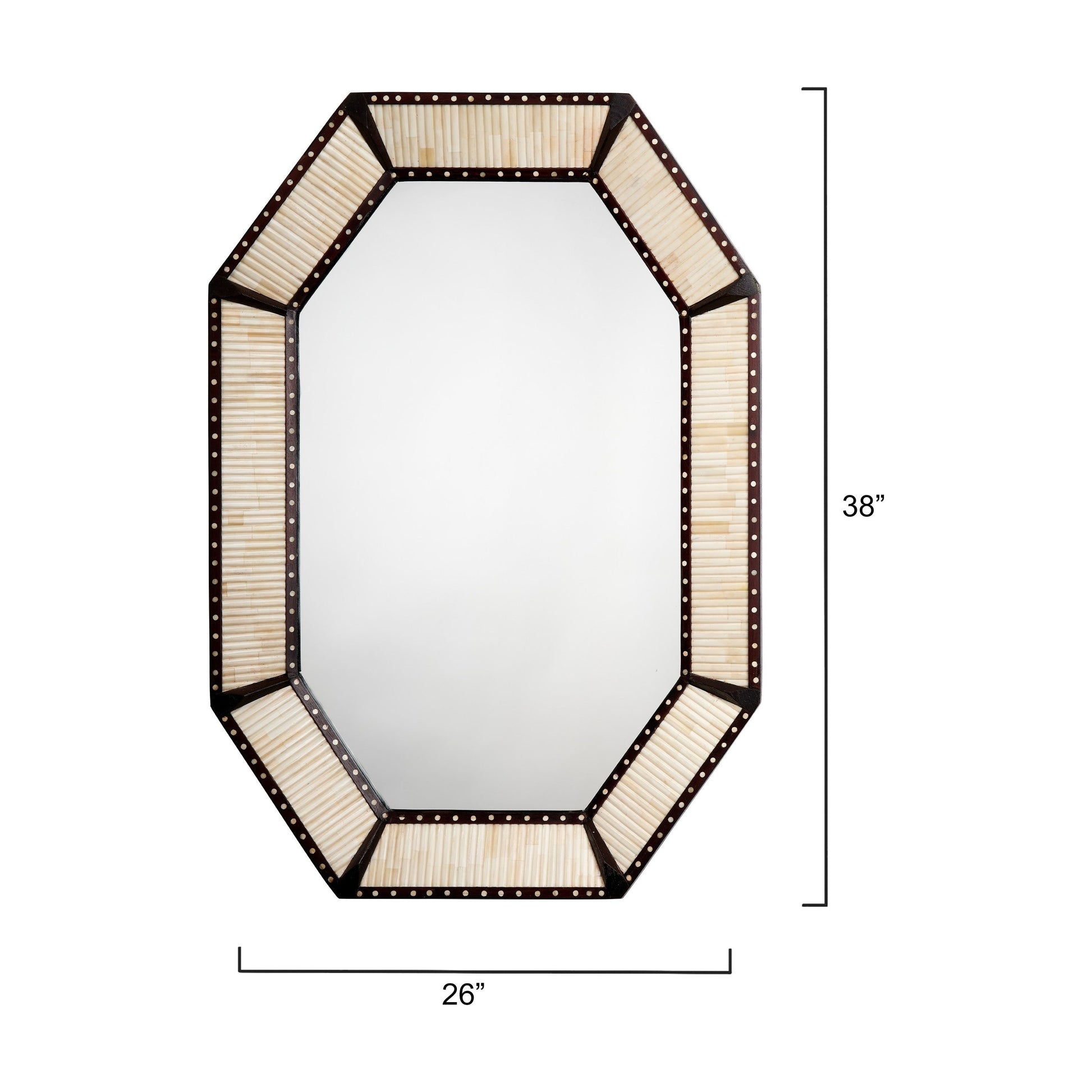 Colony Camel Bone Mirror by Jamie Young