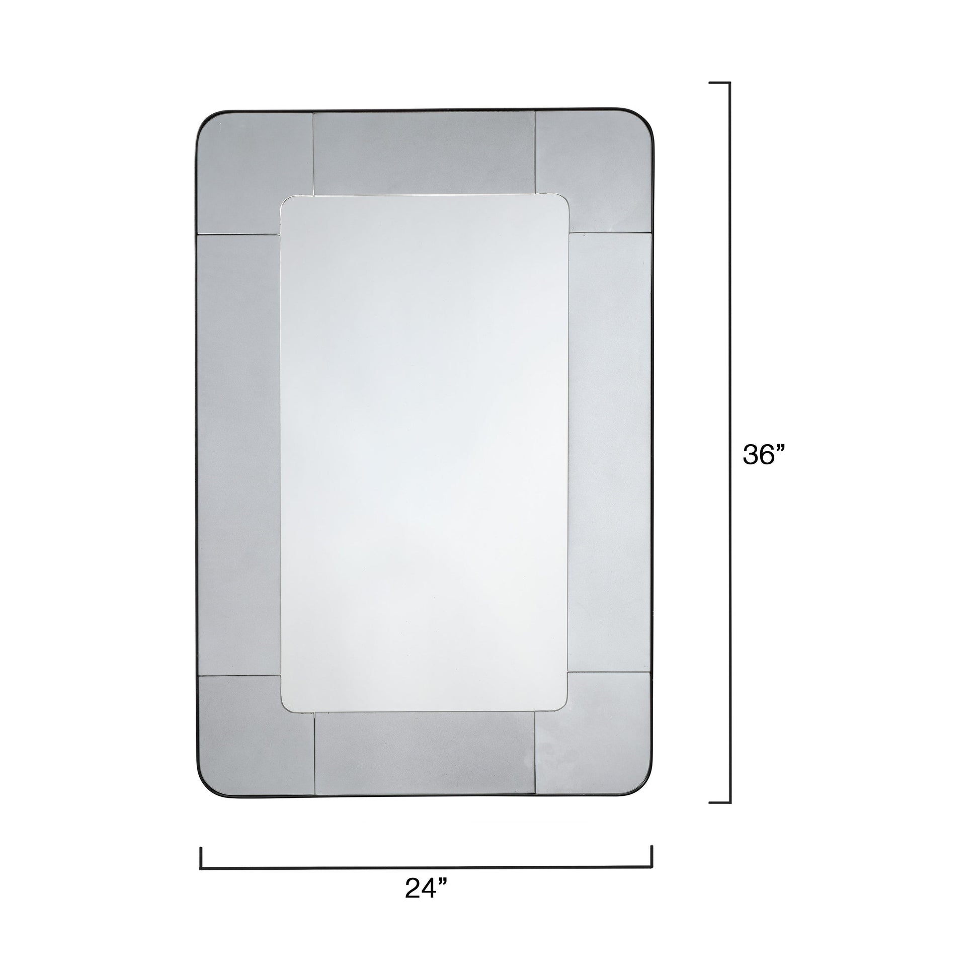 Elemental Antique Mercury Glass Wall Mirror, Small by Jamie Young