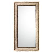 Evergreen Braided Seagrass Rectangle Wall Mirror, Natural by Jamie Young