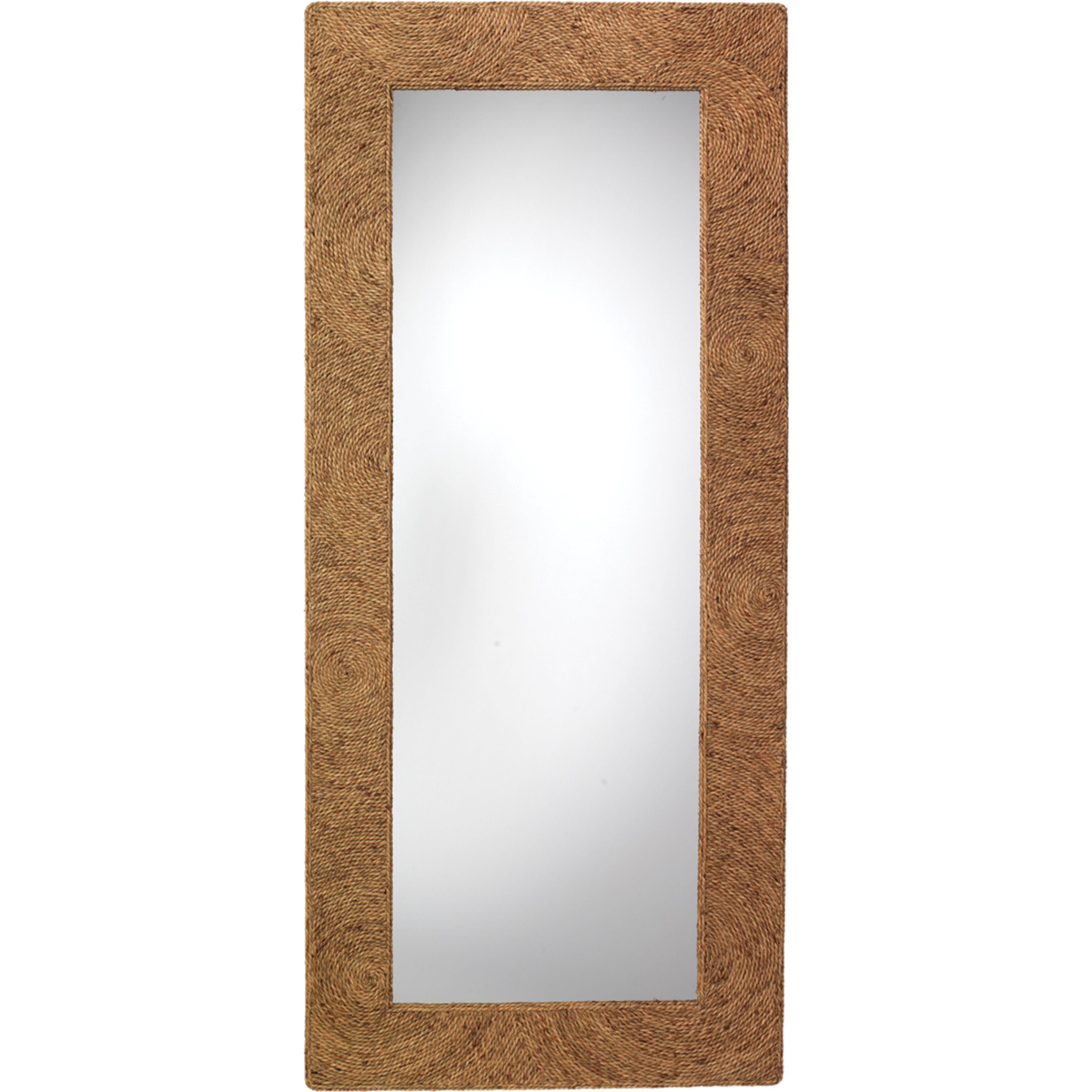 Harbor Seagrass Rectangle Floor Mirror by Jamie Young
