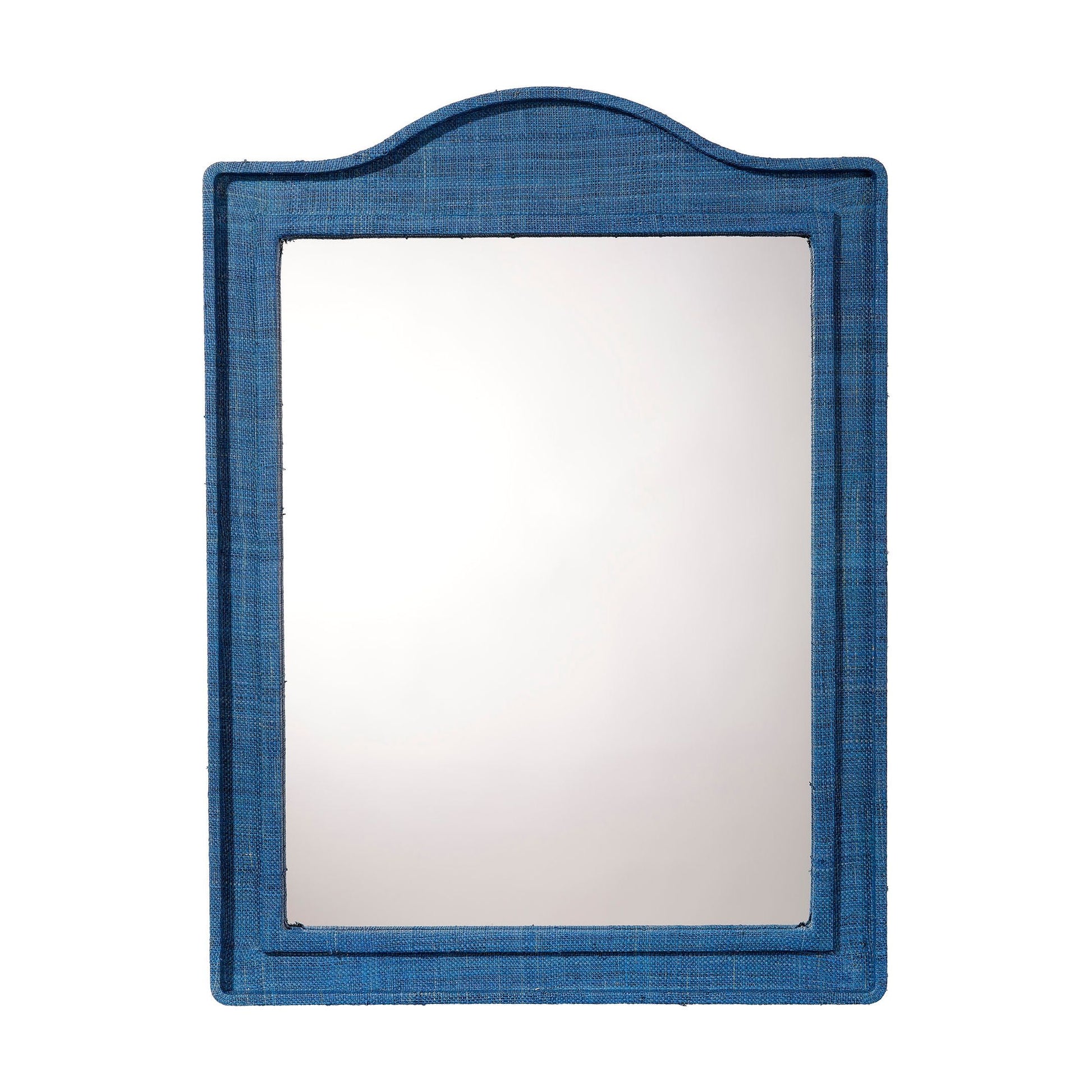 Hilltop Raffia Arch Wall Mirror Indigo by Jamie Young