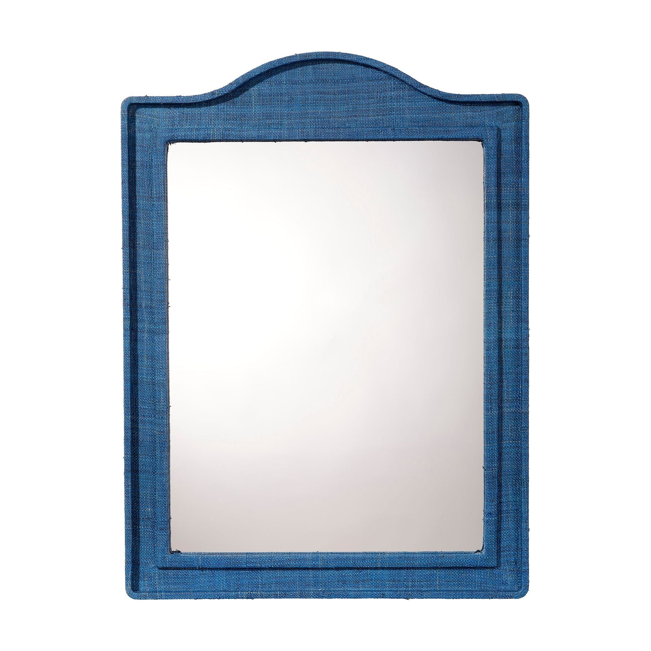 Hilltop Raffia Arch Wall Mirror Indigo by Jamie Young