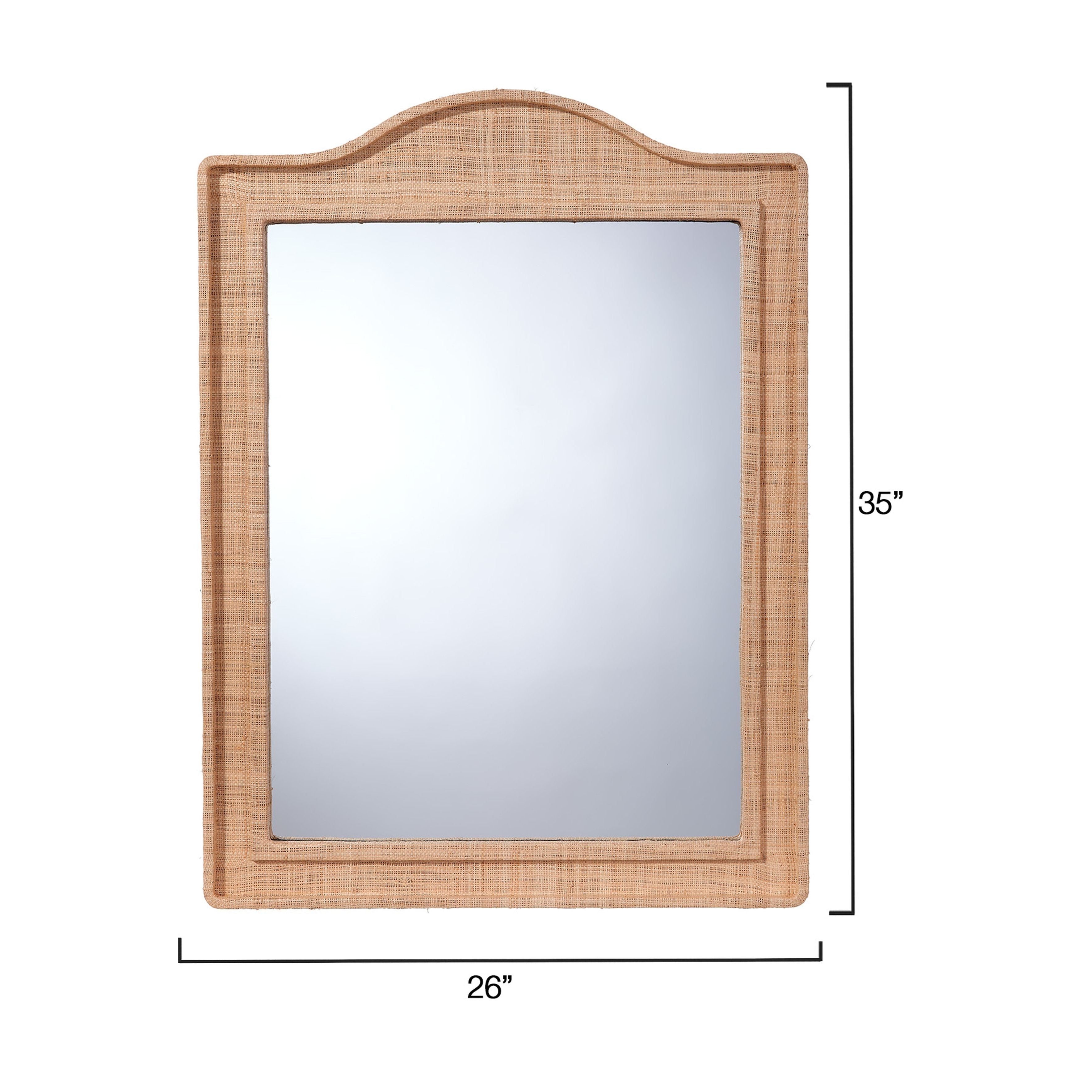 Hilltop Raffia Arch Wall Mirror by Jamie Young