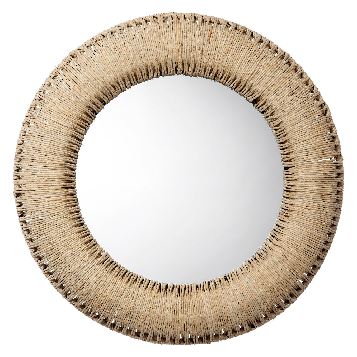 Hollis Round Rope Wall Mirror by Jamie Young