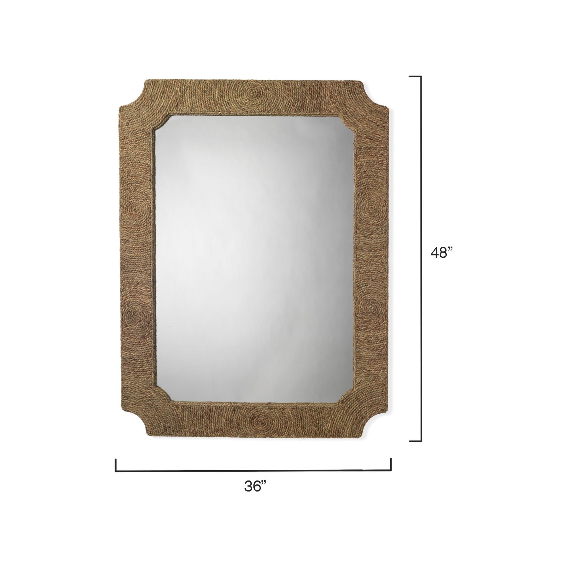 Marina Seagrass Wall Mirror by Jamie Young