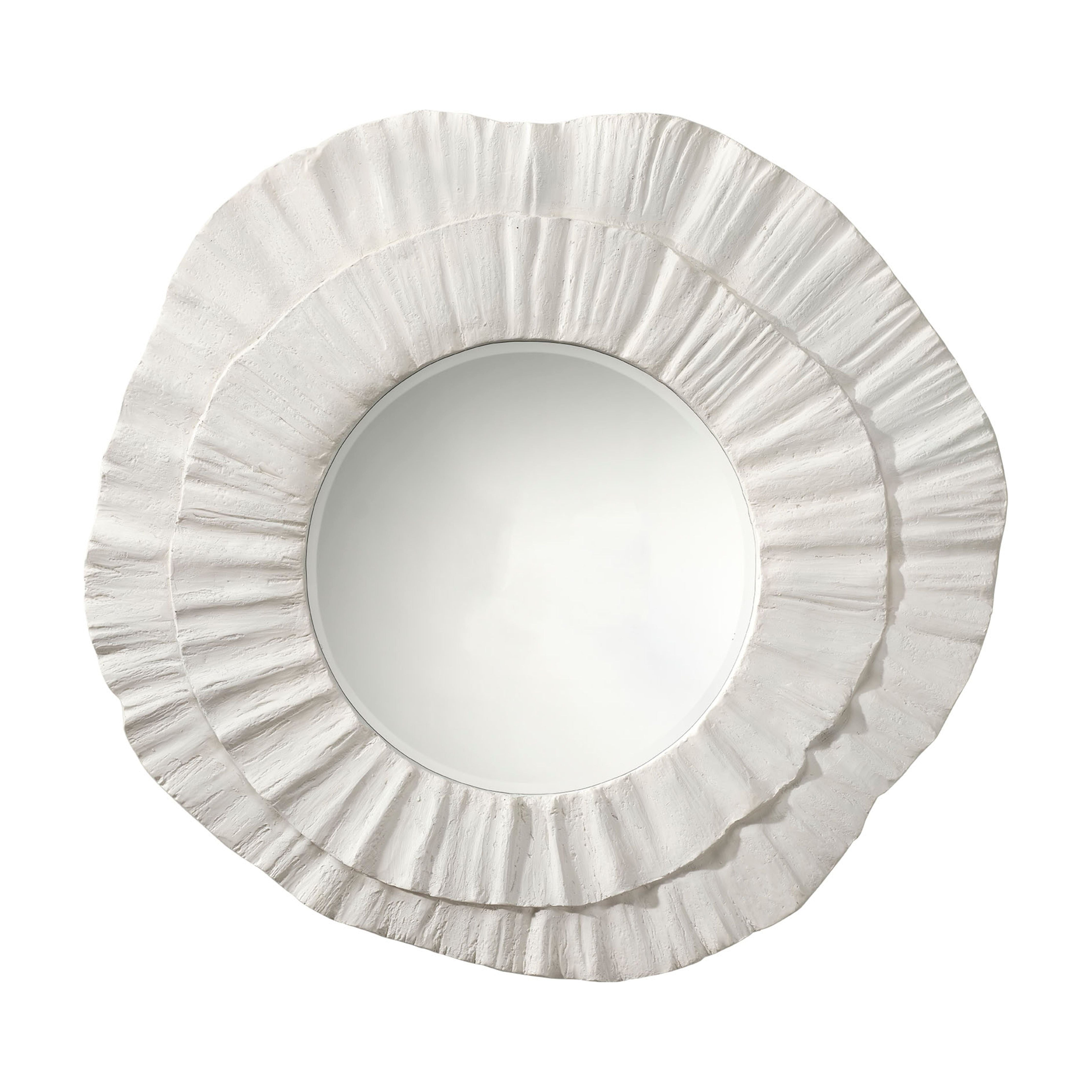 Millstone Resin Round Wall Mirror by Jamie Young