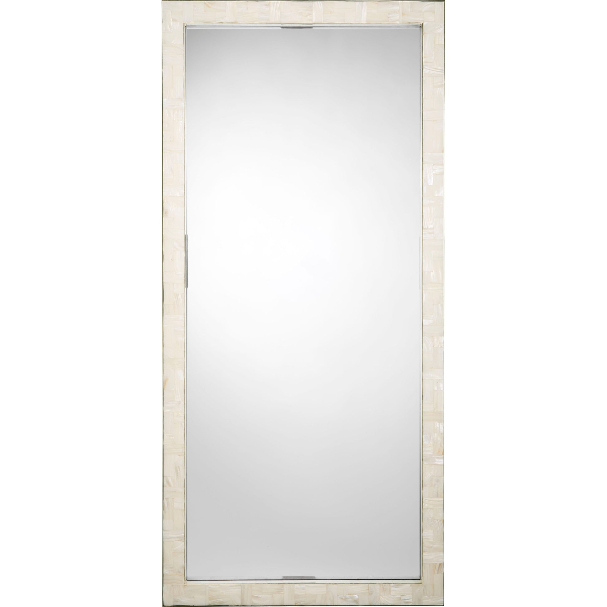Monroe Mother of Pearl Rectangle Floor Mirror by Jamie Young