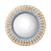 Native Beaded Round Wall Mirror by Jamie Young