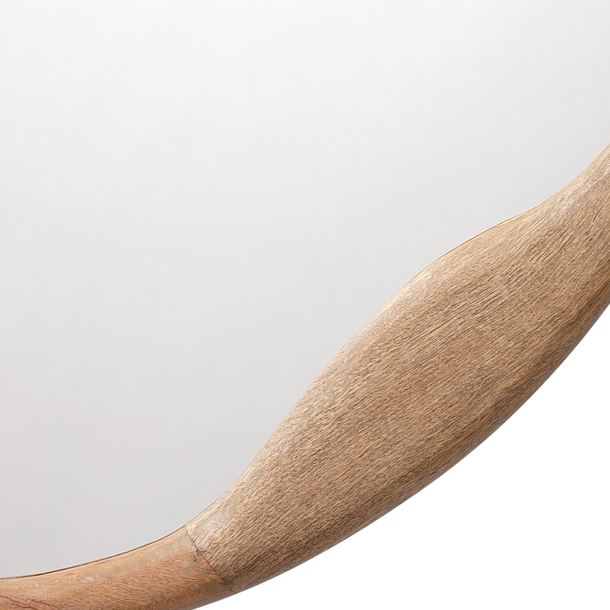 Organic Mango Wood Round Wall Mirror by Jamie Young