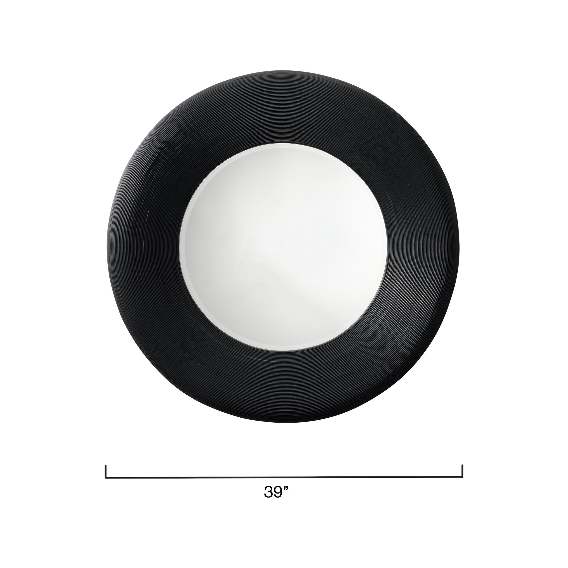 Paddock Bamboo Round Wall Mirror by Jamie Young