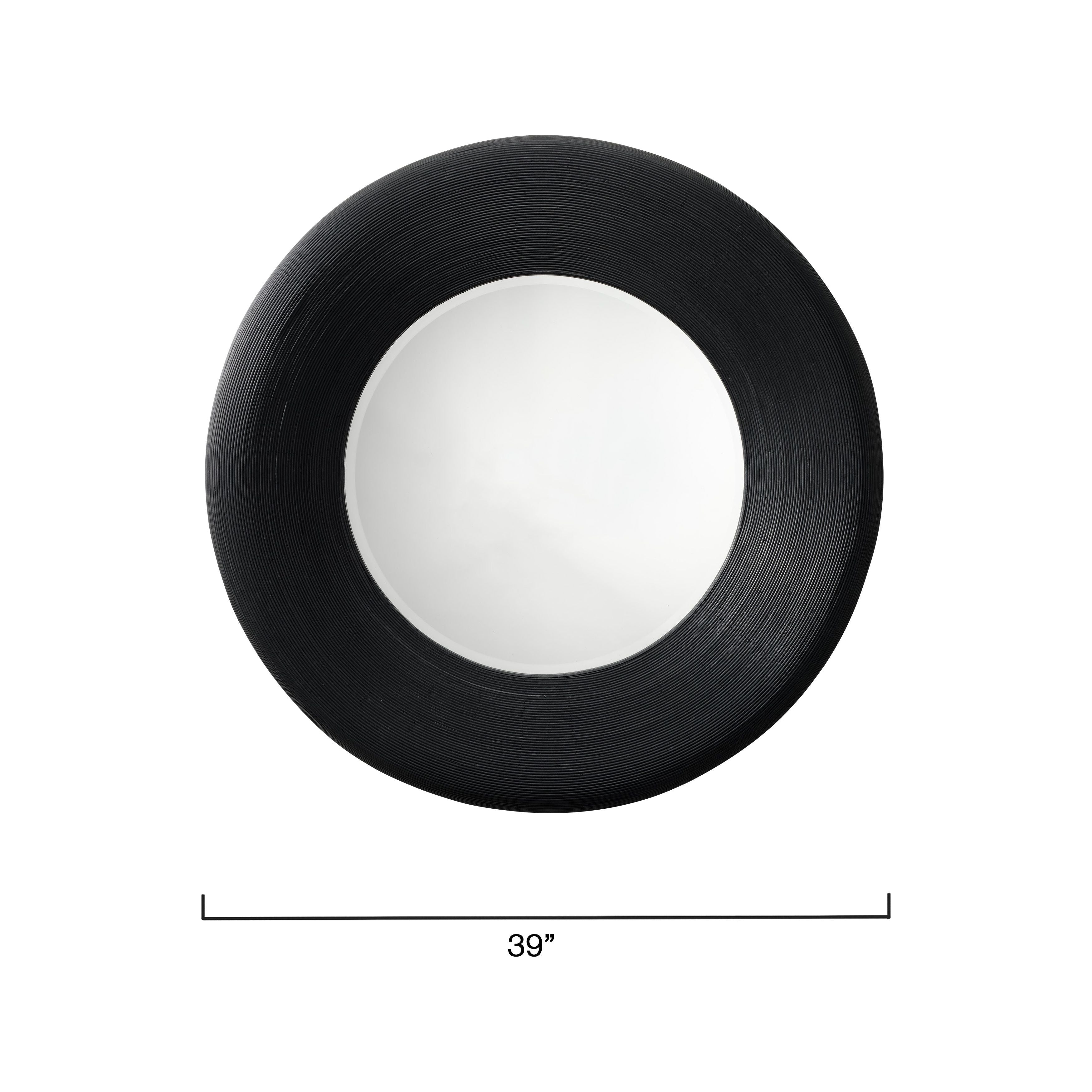 Paddock Bamboo Round Wall Mirror by Jamie Young
