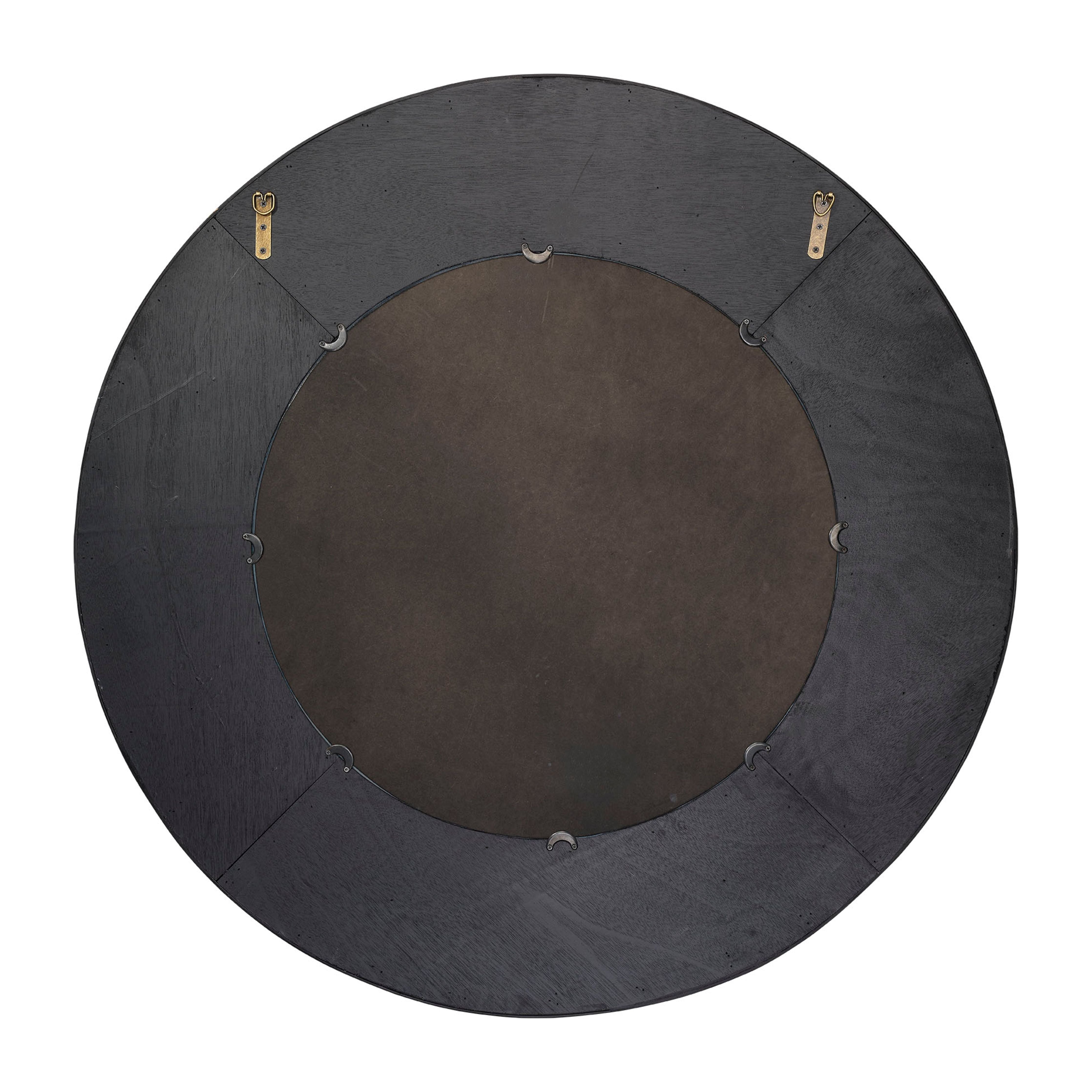 Paddock Bamboo Round Wall Mirror by Jamie Young