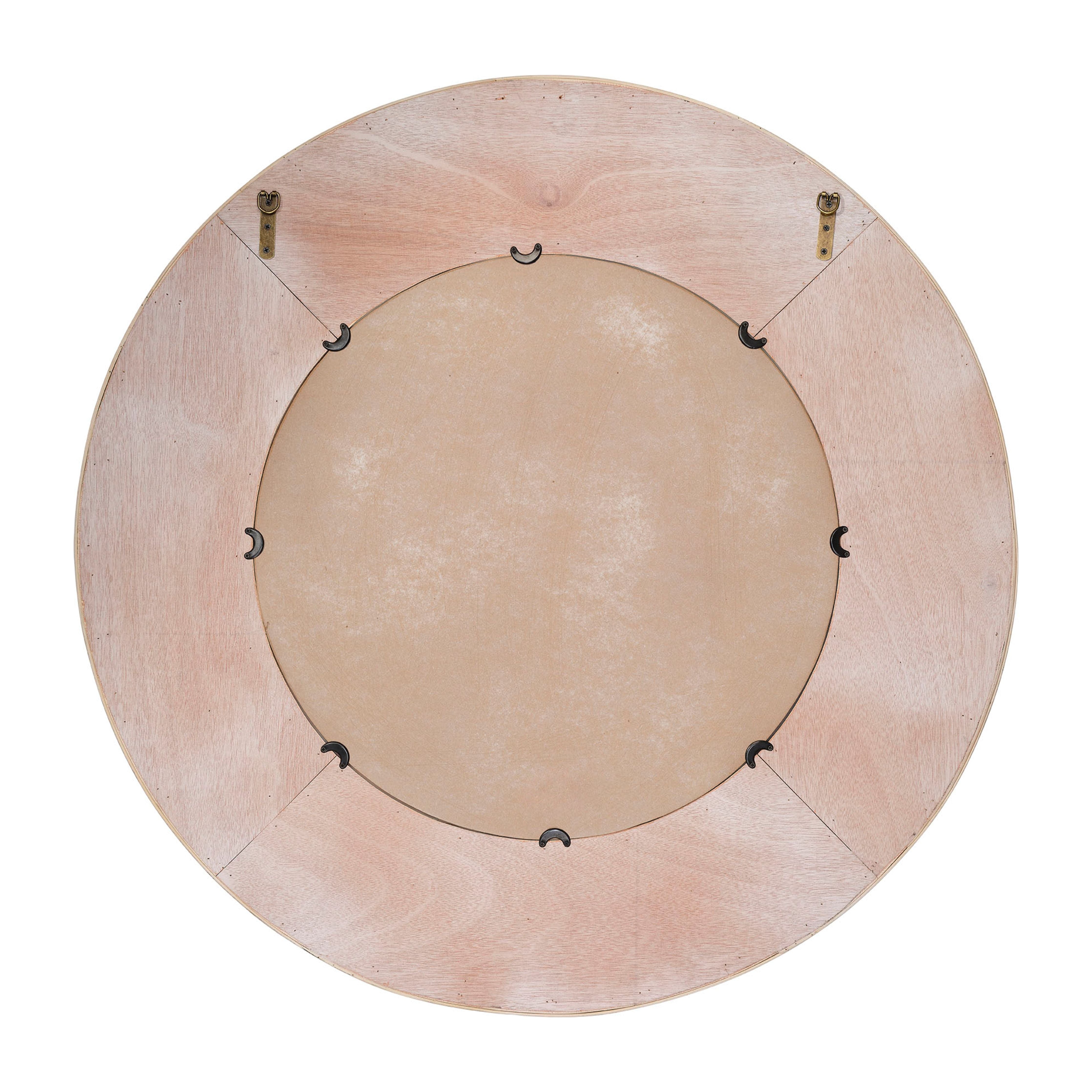 Paddock Bamboo Round Wall Mirror by Jamie Young