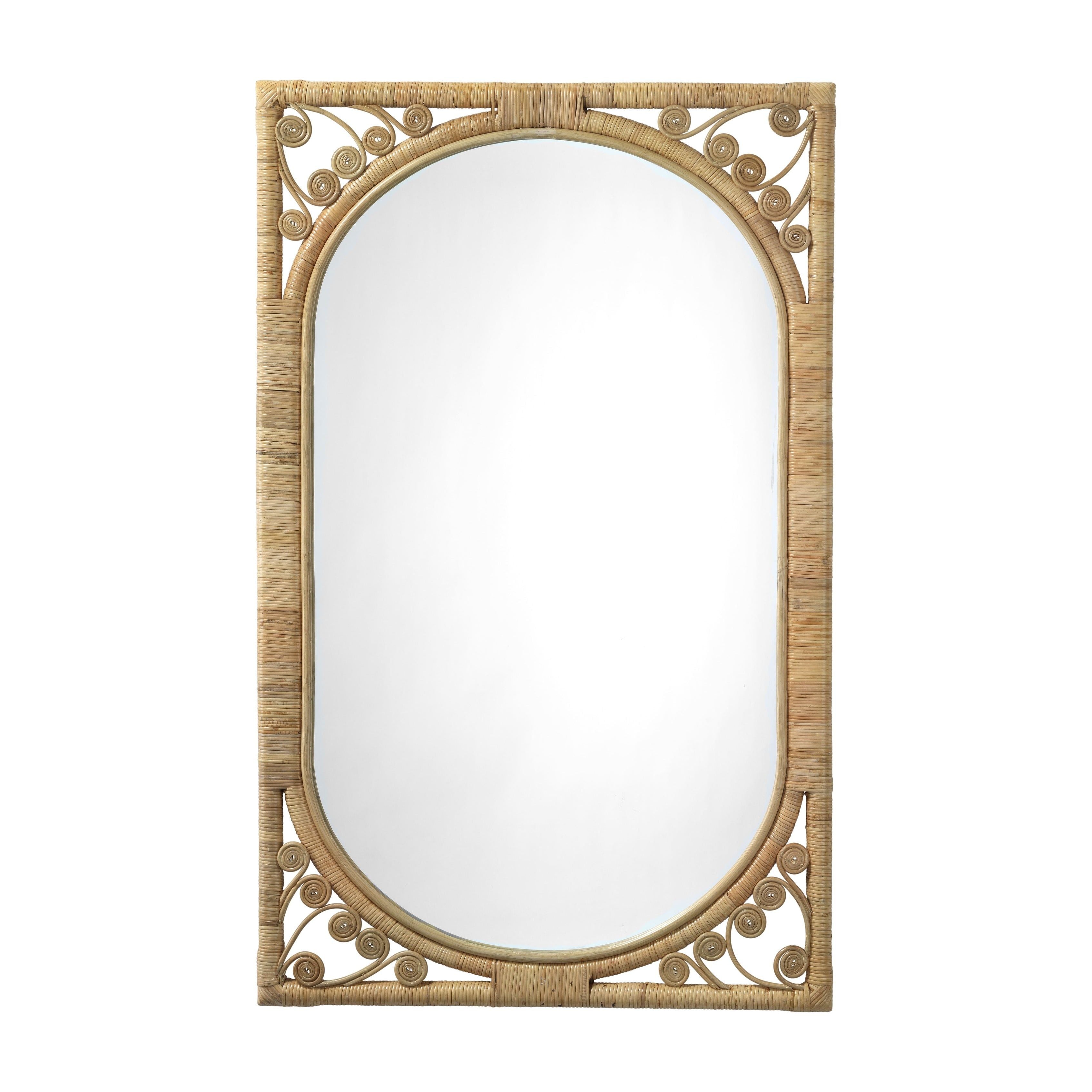 Primrose Rattan Wall Mirror by Jamie Young