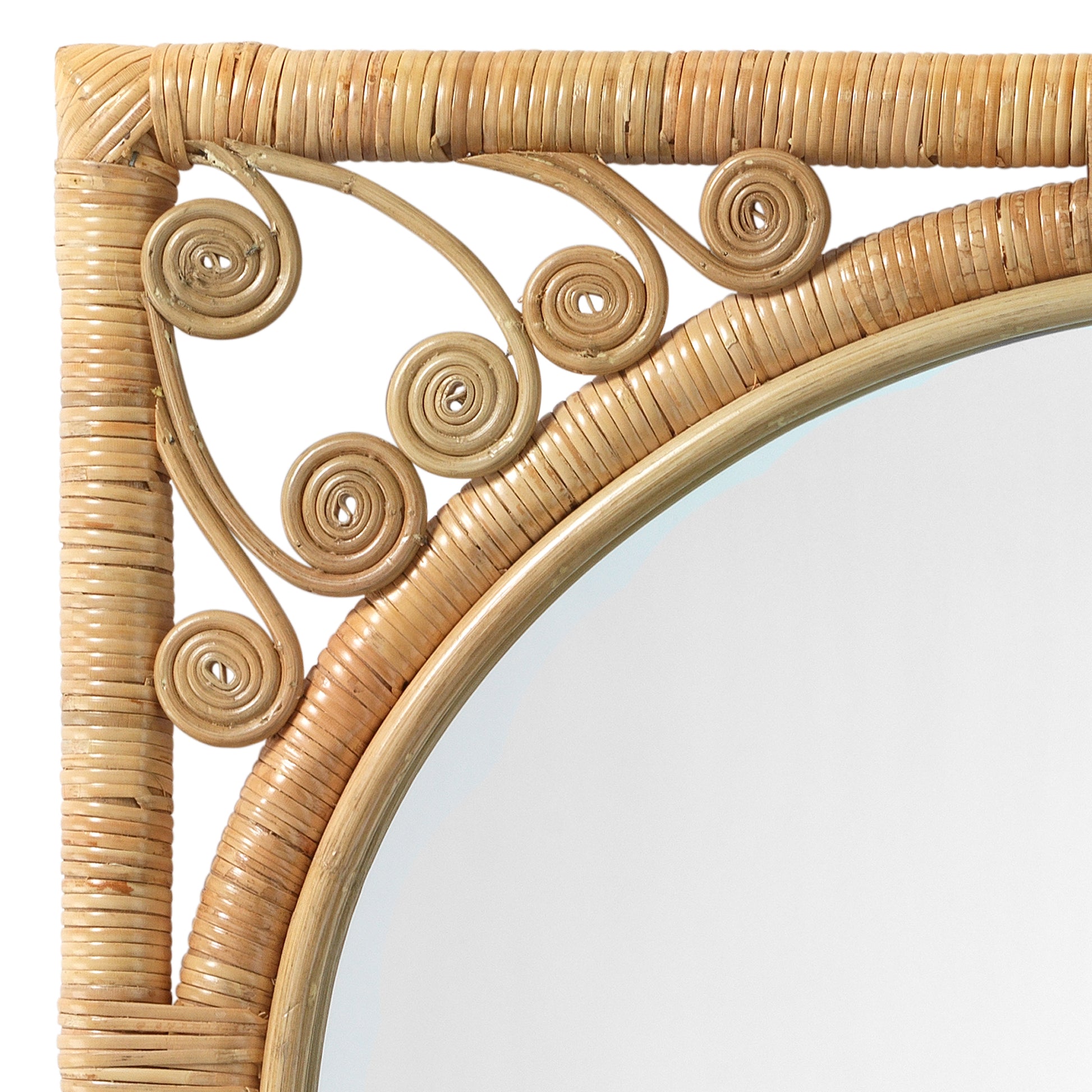 Primrose Rattan Wall Mirror by Jamie Young