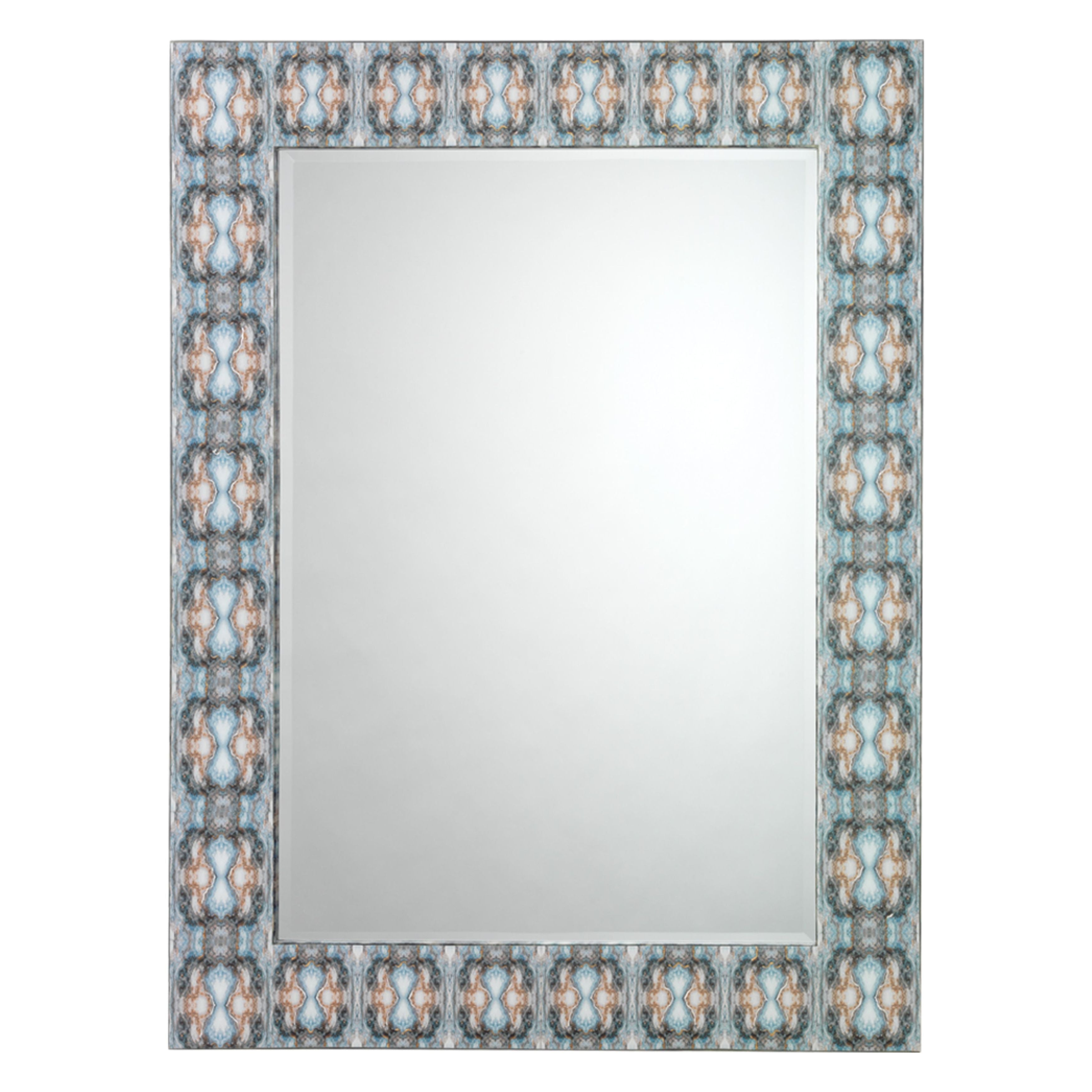 Rorschach Wall Mirror Blue by Jamie Young