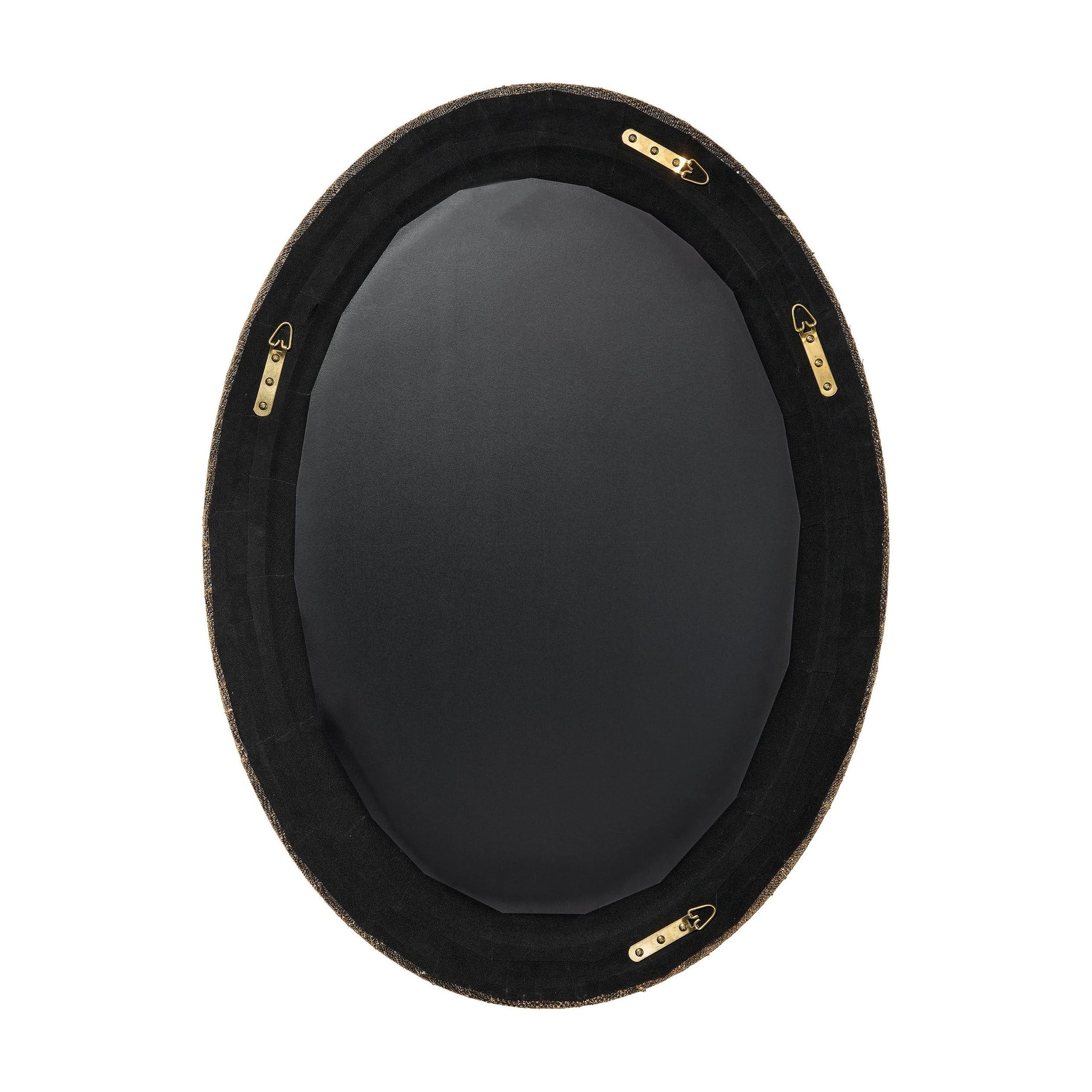 Valley Raffia Oval Wall Mirror by Jamie Young