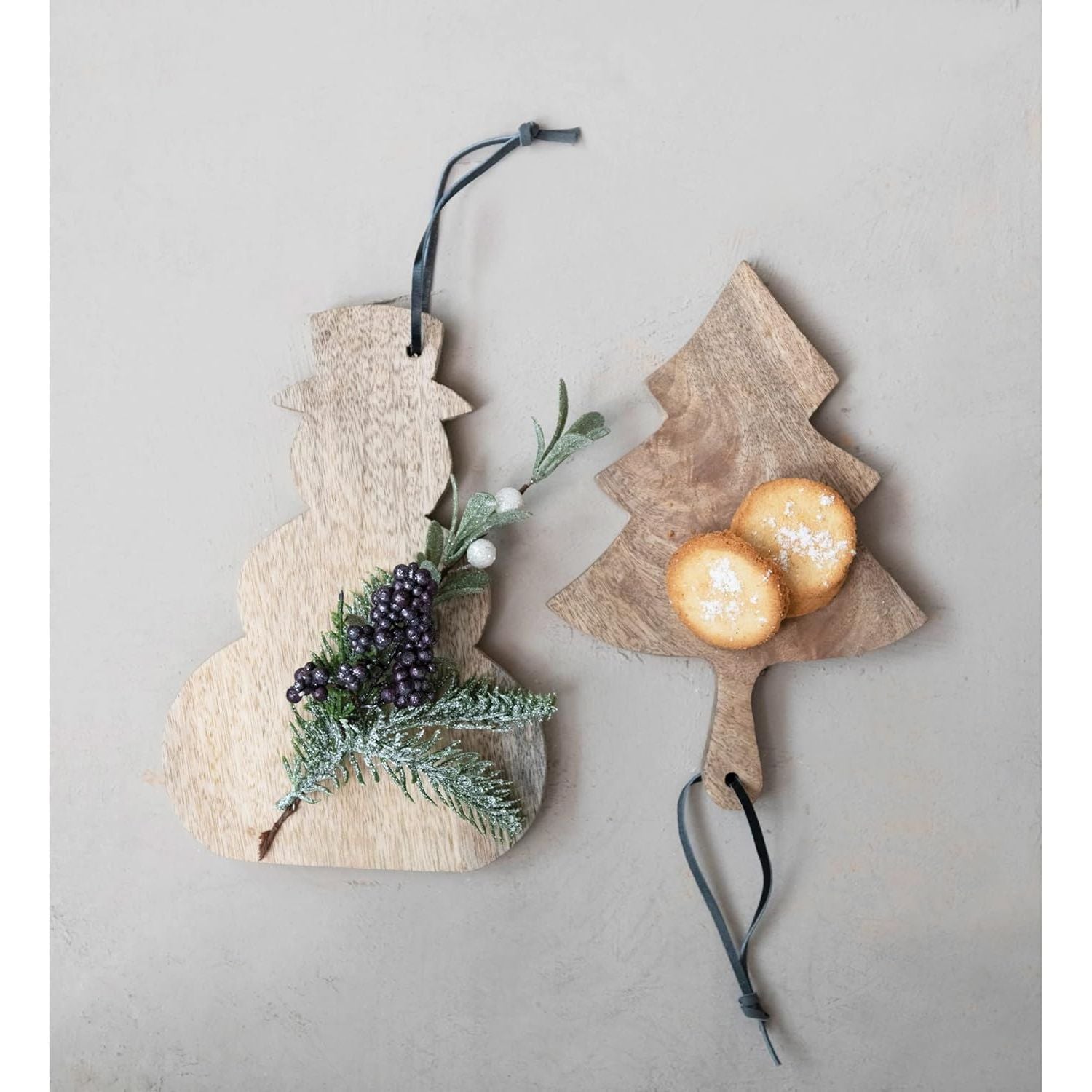 Mango Wood Snowman Cheese & Cutting Board by Creative Co-op