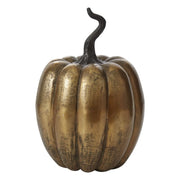 Totem Pumpkin in Antique Gold Aluminum Décor 9.25" x 13.5" by Ivory & Olive
