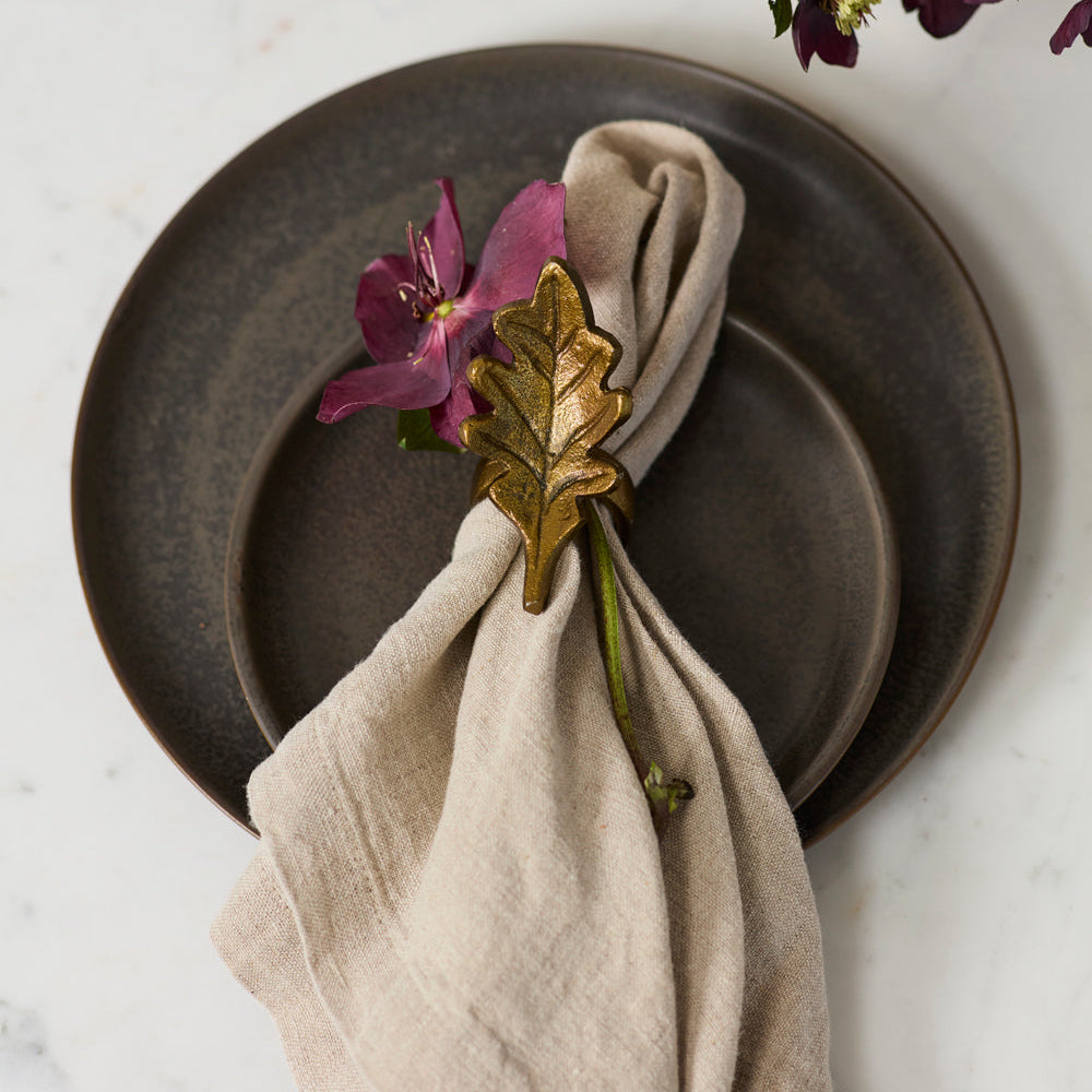 English Oak Napkin Ring by Ivory & Olive