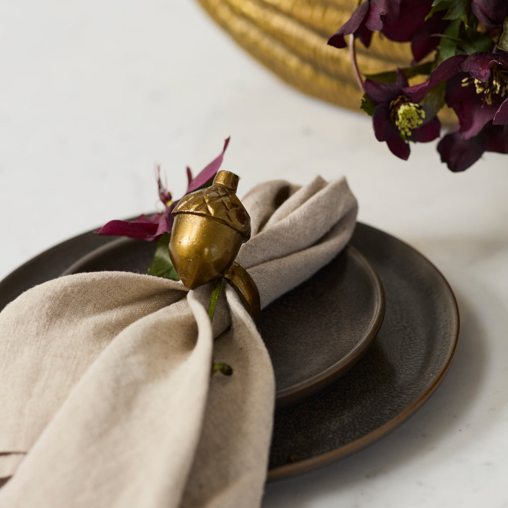 English Oak Napkin Ring by Ivory & Olive