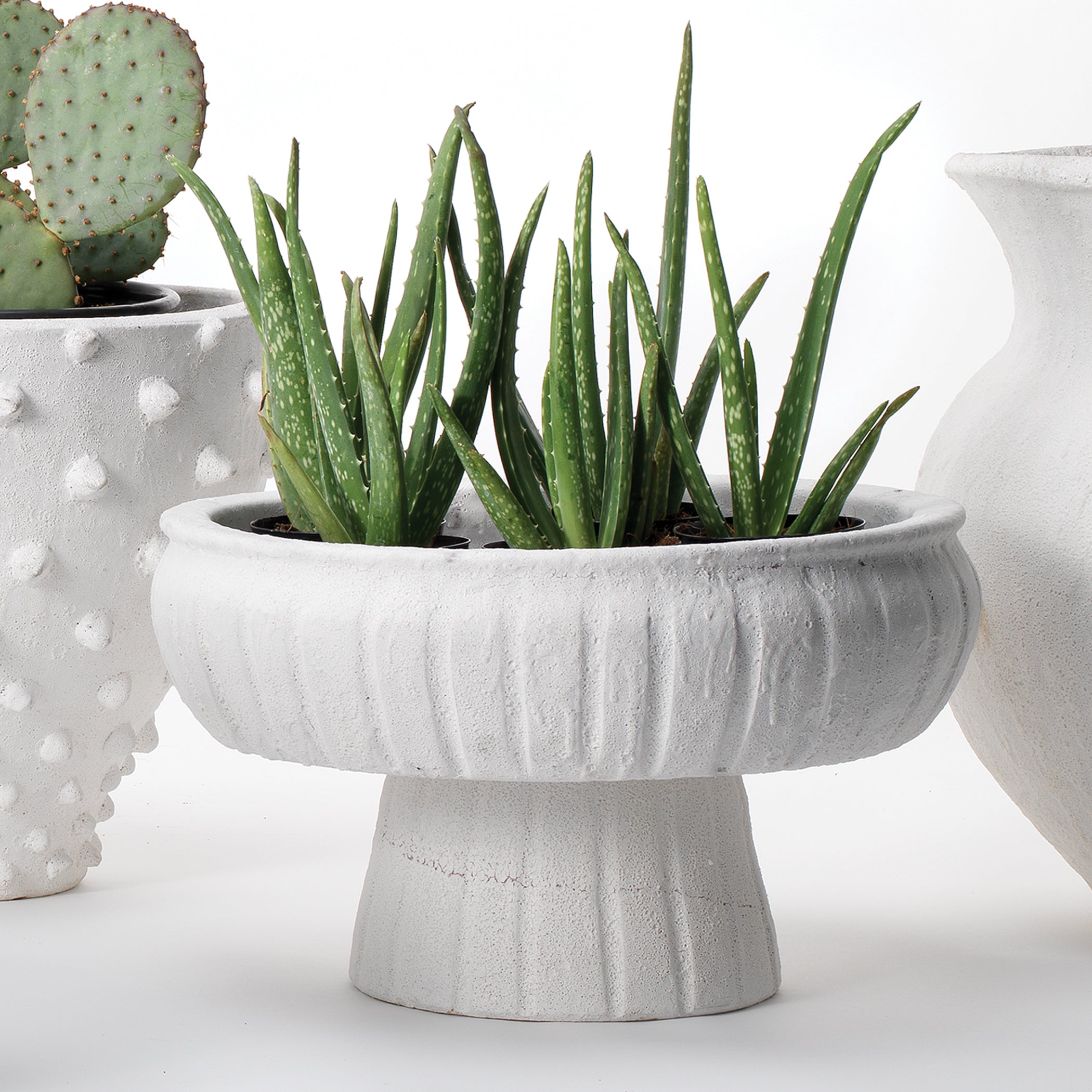 Aegean Ceramic Pedestal Decorative Bowl